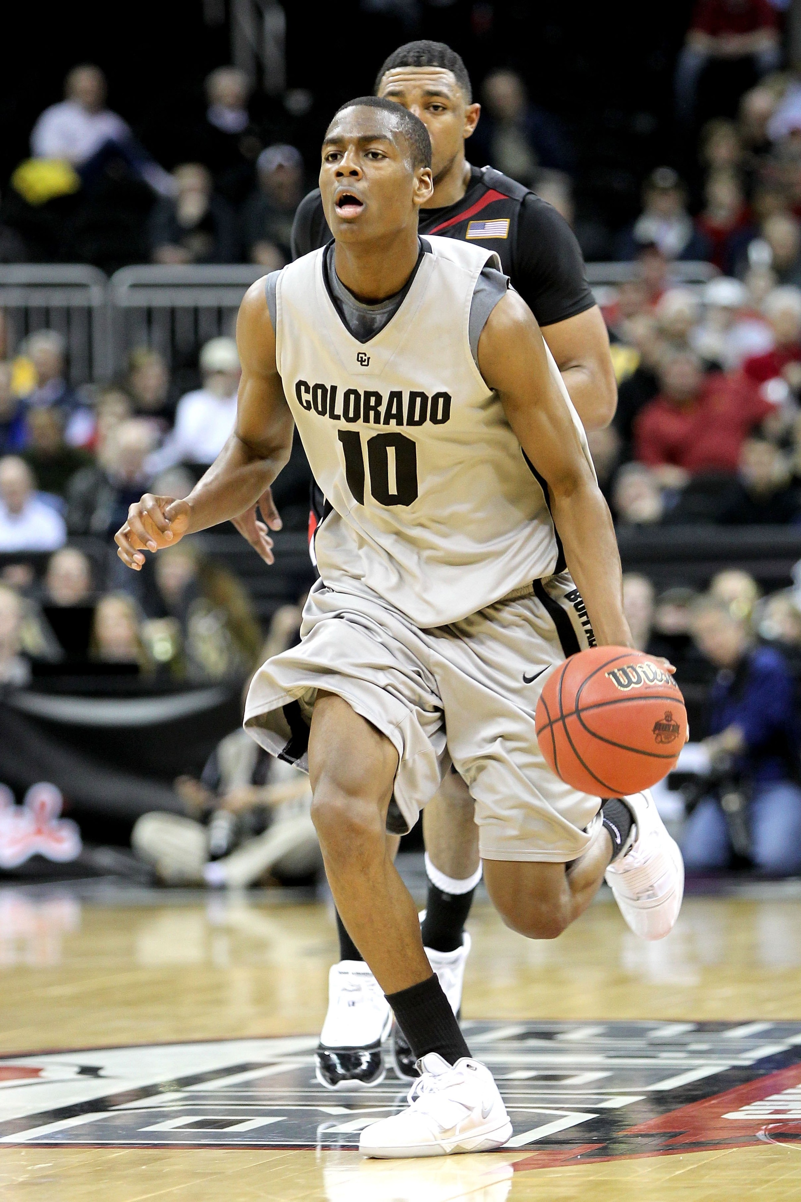 KANSAS CITY, MO - MARCH 10: Alec Burks #10 of the Colorado Buffaloes moves the ball against the Texas Tech Red Raiders in the first half during the first round game of the 2010 Phillips 66 Big 12 Men's Basketball Tournament at the Sprint Center on March KANSAS CITY, MO - MARCH 10: Alec Burks #10 of the Colorado Buffaloes moves the ball against the Texas Tech Red Raiders in the first half during the first round game of the 2010 Phillips 66 Big 12 Men's Basketball Tournament at the Sprint Center on March