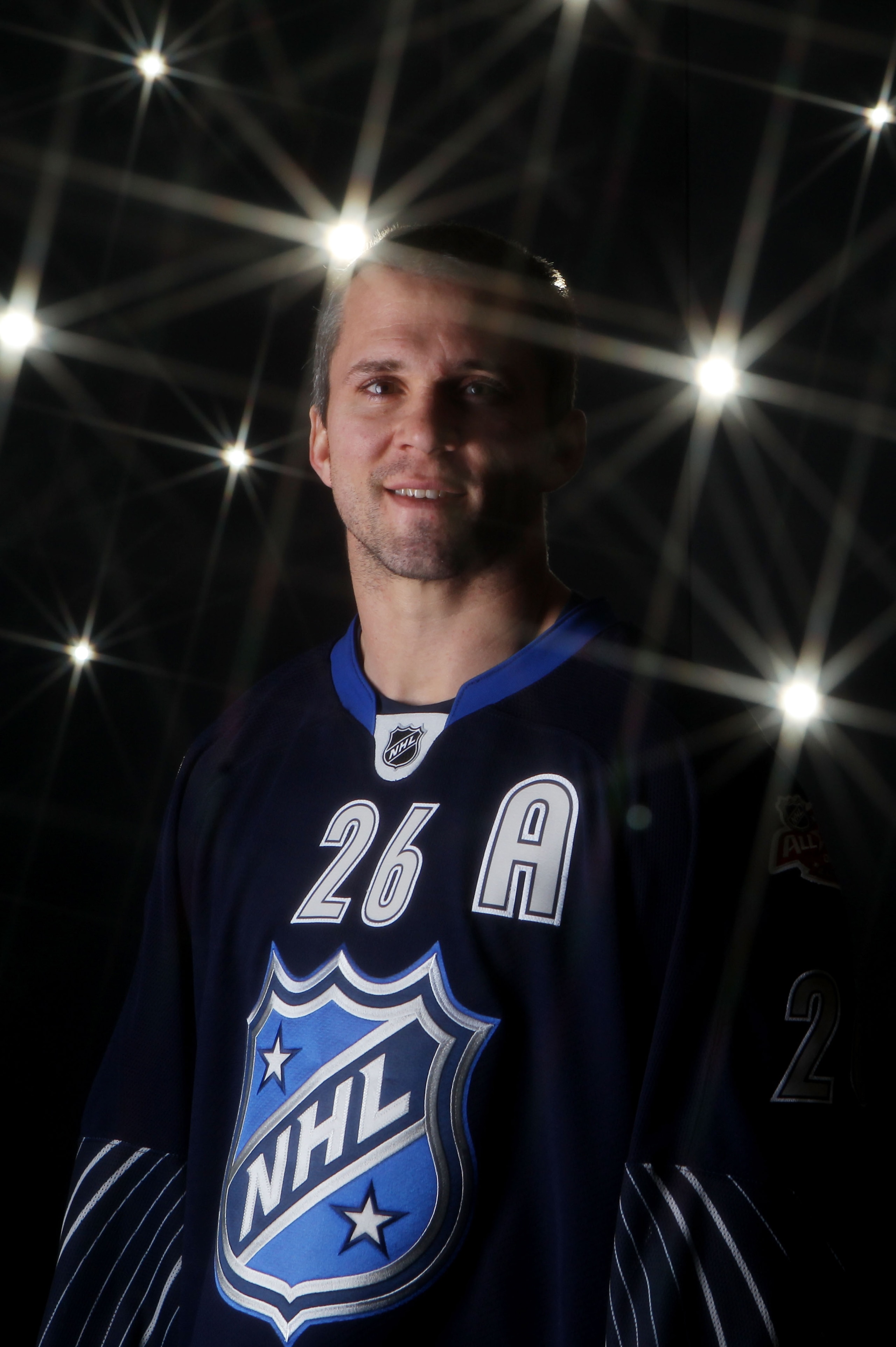 RALEIGH, NC - JANUARY 30:  Martin St. Louis #26 of the Tampa Bay Lightning poses for a portrait before the 58th NHL All-Star Game at RBC Center on January 30, 2011 in Raleigh, North Carolina.  (Photo by Bruce Bennett/Getty Images)