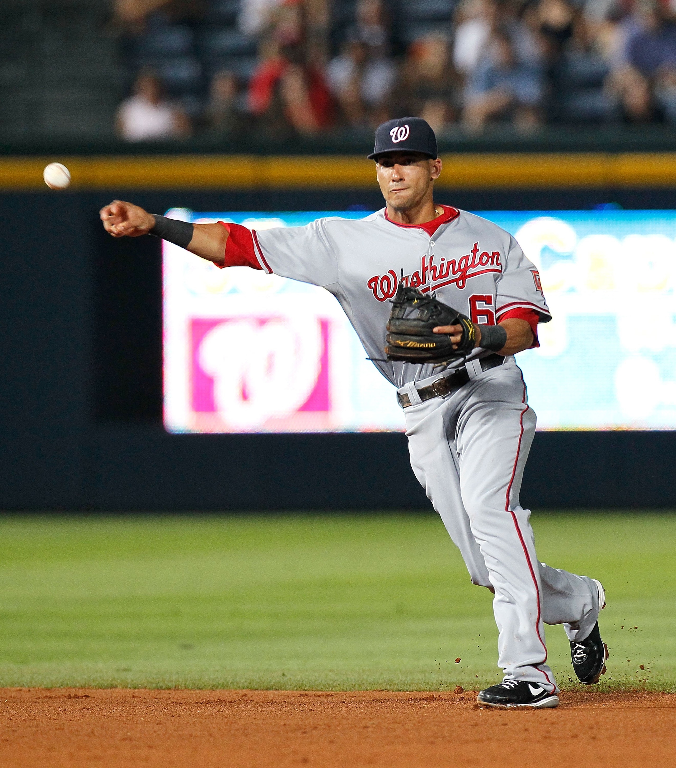 ATLANTA - JUNE 30: Ian Desmond #6 of the Washington Nationals against the Atlanta Braves at Turner Field on June 30, 2010 in Atlanta, Georgia. (Photo by Kevin C. Cox/Getty Images) ATLANTA - JUNE 30: Ian Desmond #6 of the Washington Nationals against the Atlanta Braves at Turner Field on June 30, 2010 in Atlanta, Georgia. (Photo by Kevin C. Cox/Getty Images)