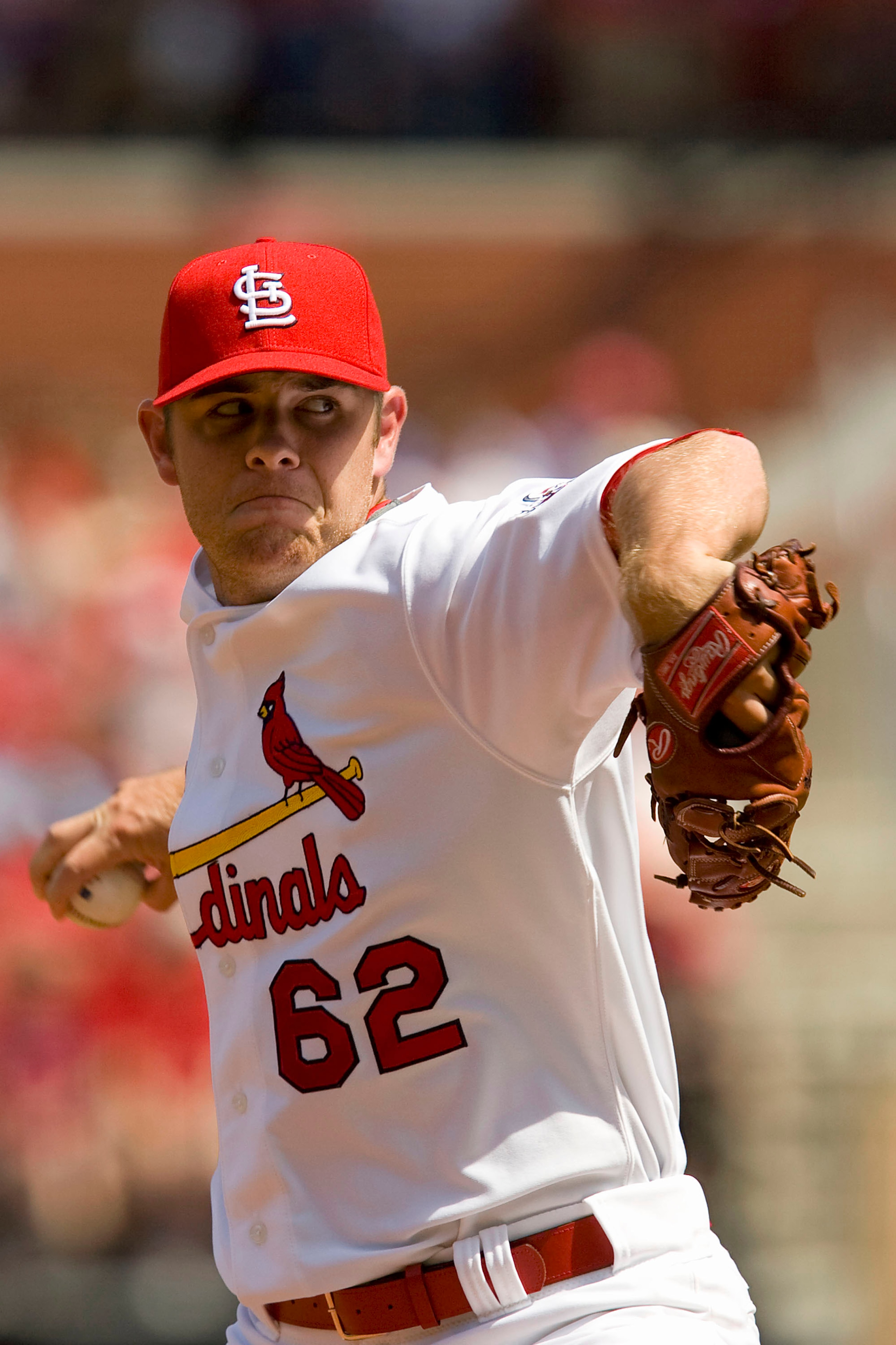 ST. LOUIS, MO - APRIL 23: Relief pitcher P.J. Walters #62 of the St. Louis Cardinals throws against the New York Mets on April 23, 2009 at Busch Stadium in St. Louis, Missouri. The Cardinals beat the Mets 12-8. (Photo by Dilip Vishwanat/Getty Images) ST. LOUIS, MO - APRIL 23: Relief pitcher P.J. Walters #62 of the St. Louis Cardinals throws against the New York Mets on April 23, 2009 at Busch Stadium in St. Louis, Missouri. The Cardinals beat the Mets 12-8. (Photo by Dilip Vishwanat/Getty Images)