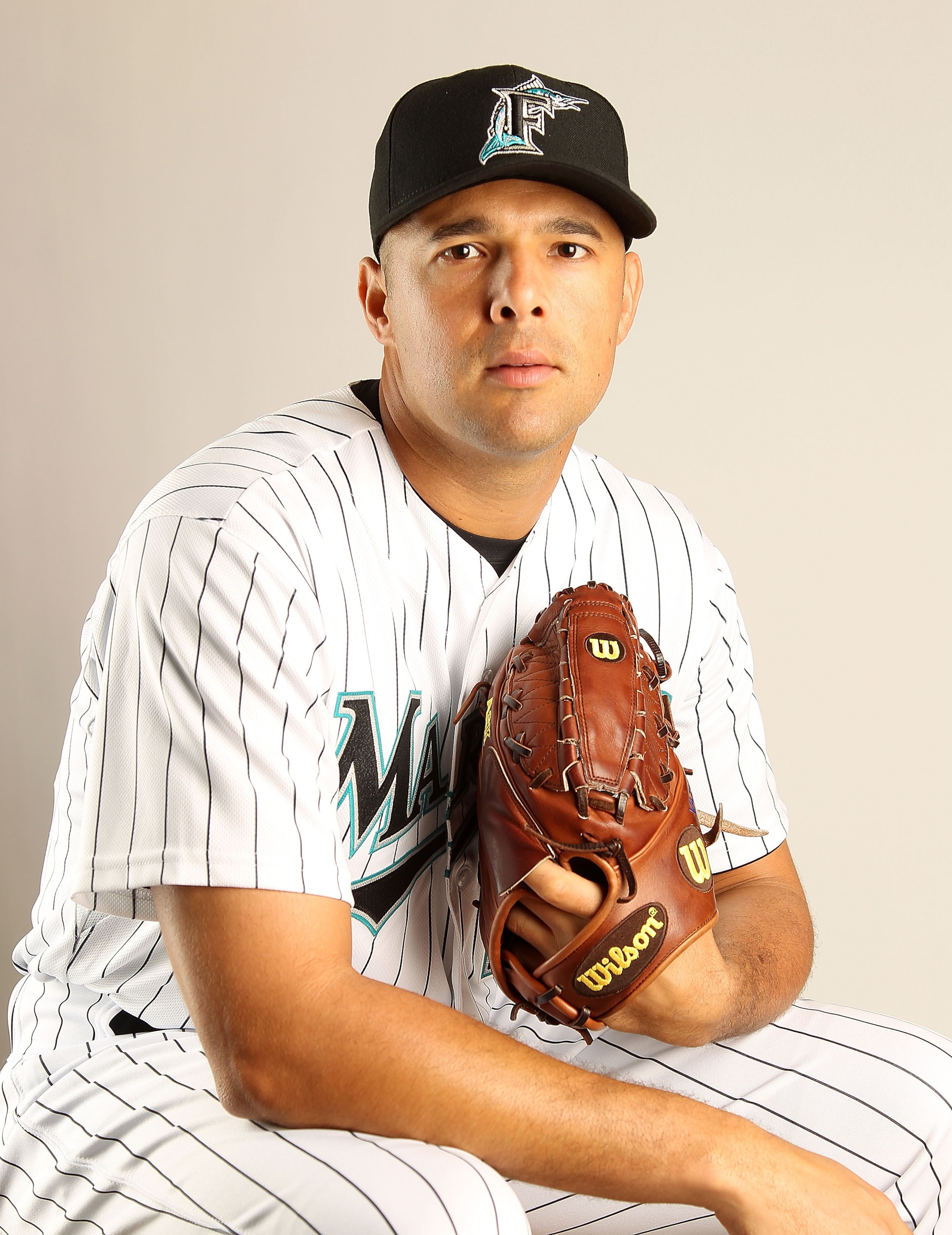 JUPITER, FL - FEBRUARY 23: Javier Vazquez #23 of the Florida Marlins during Photo Day at Roger Dean Stadium on February 23, 2011 in Jupiter, Florida. (Photo by Mike Ehrmann/Getty Images) JUPITER, FL - FEBRUARY 23: Javier Vazquez #23 of the Florida Marlins during Photo Day at Roger Dean Stadium on February 23, 2011 in Jupiter, Florida. (Photo by Mike Ehrmann/Getty Images)