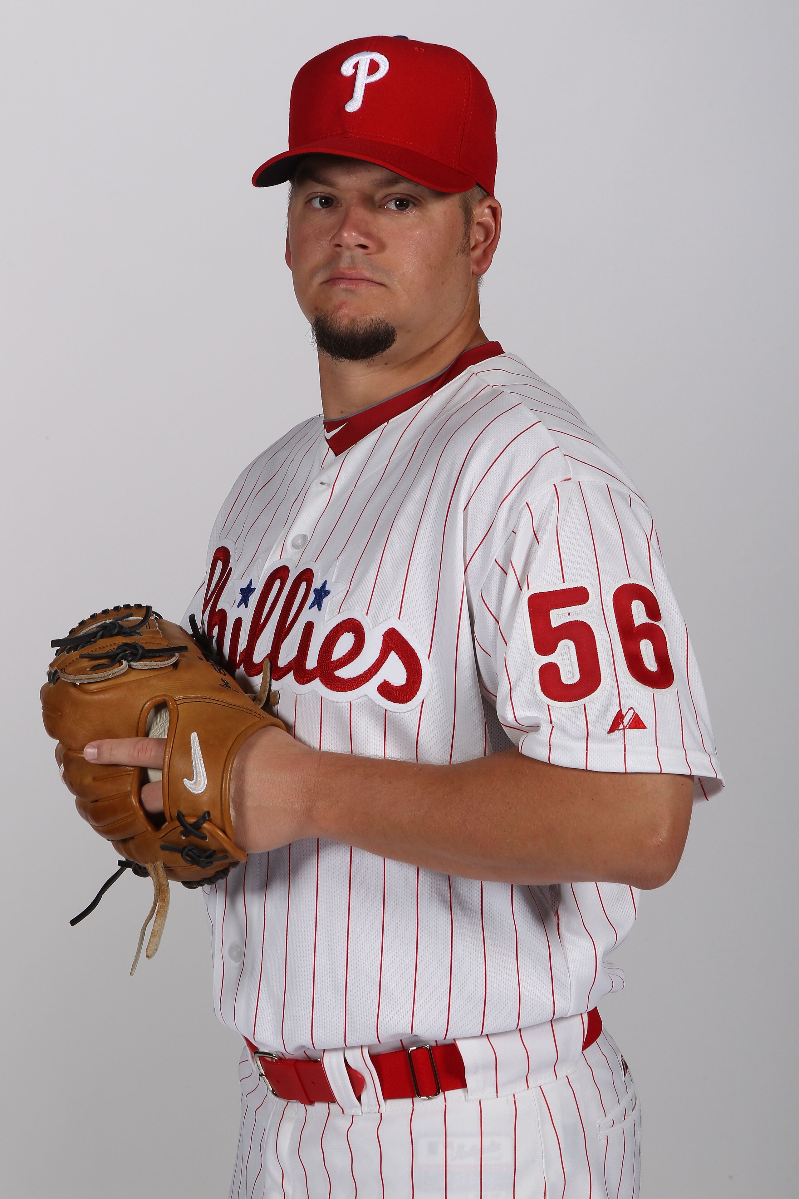 CLEARWATER, FL - FEBRUARY 22: Joe Blanton #56 of the Philadelphia Phillies poses for a photo during Spring Training Media Photo Day at Bright House Networks Field on February 22, 2011 in Clearwater, Florida. (Photo by Nick Laham/Getty Images) CLEARWATER, FL - FEBRUARY 22: Joe Blanton #56 of the Philadelphia Phillies poses for a photo during Spring Training Media Photo Day at Bright House Networks Field on February 22, 2011 in Clearwater, Florida. (Photo by Nick Laham/Getty Images)