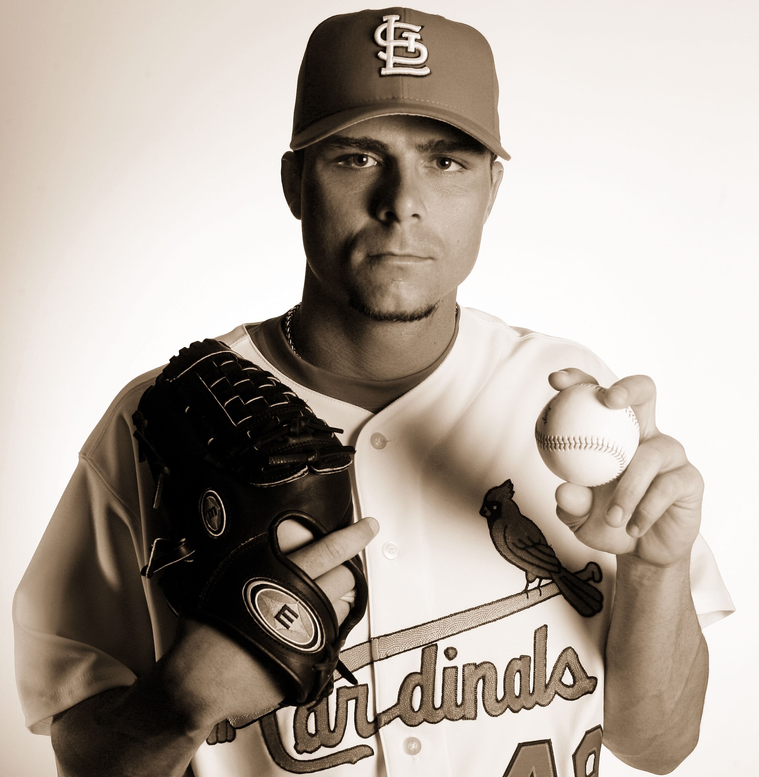 JUPITER, FL - FEBRUARY 25: Rick Ankiel #49 of the St. Louis Cardinals poses for a portrait on Media Day at Roger Dean Stadium on February 25, 2005 in Jupiter, Florida. (Photo by Elsa/Getty Images) JUPITER, FL - FEBRUARY 25: Rick Ankiel #49 of the St. Louis Cardinals poses for a portrait on Media Day at Roger Dean Stadium on February 25, 2005 in Jupiter, Florida. (Photo by Elsa/Getty Images)