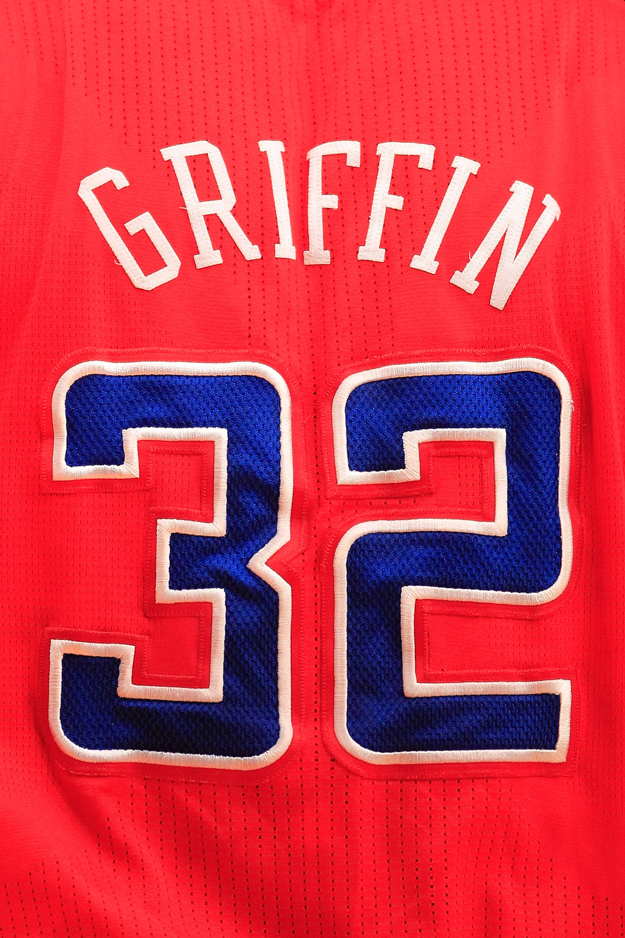 NEW YORK, NY - FEBRUARY 09:  A detailed view of the jersey worn by Blake Griffin #32 of the Los Angeles Clippers during the game against the New York Knicks at Madison Square Garden on February 9, 2011 in New York City. NOTE TO USER: User expressly acknow