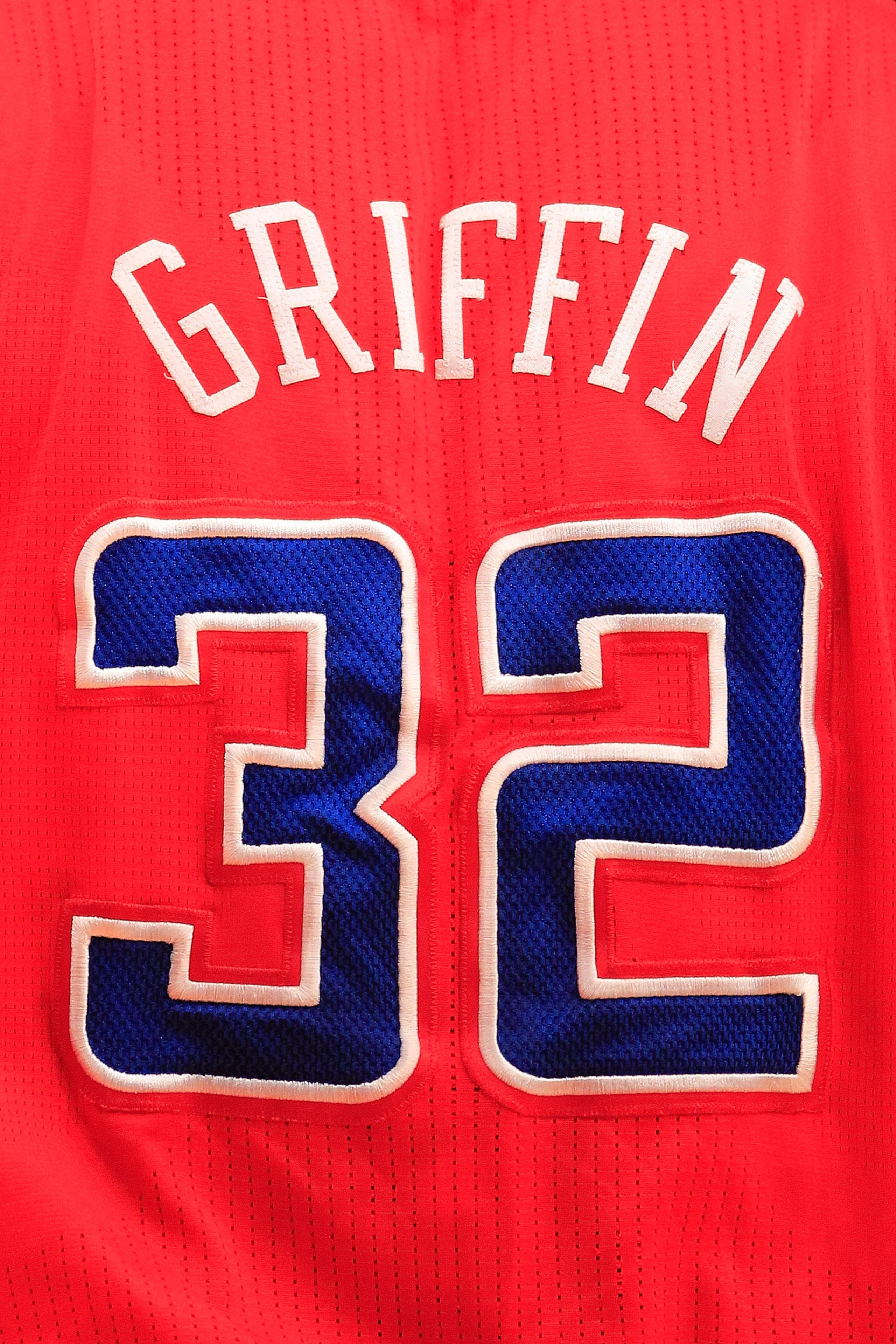 NEW YORK, NY - FEBRUARY 09:  A detailed view of the jersey worn by Blake Griffin #32 of the Los Angeles Clippers during the game against the New York Knicks at Madison Square Garden on February 9, 2011 in New York City. NOTE TO USER: User expressly acknow