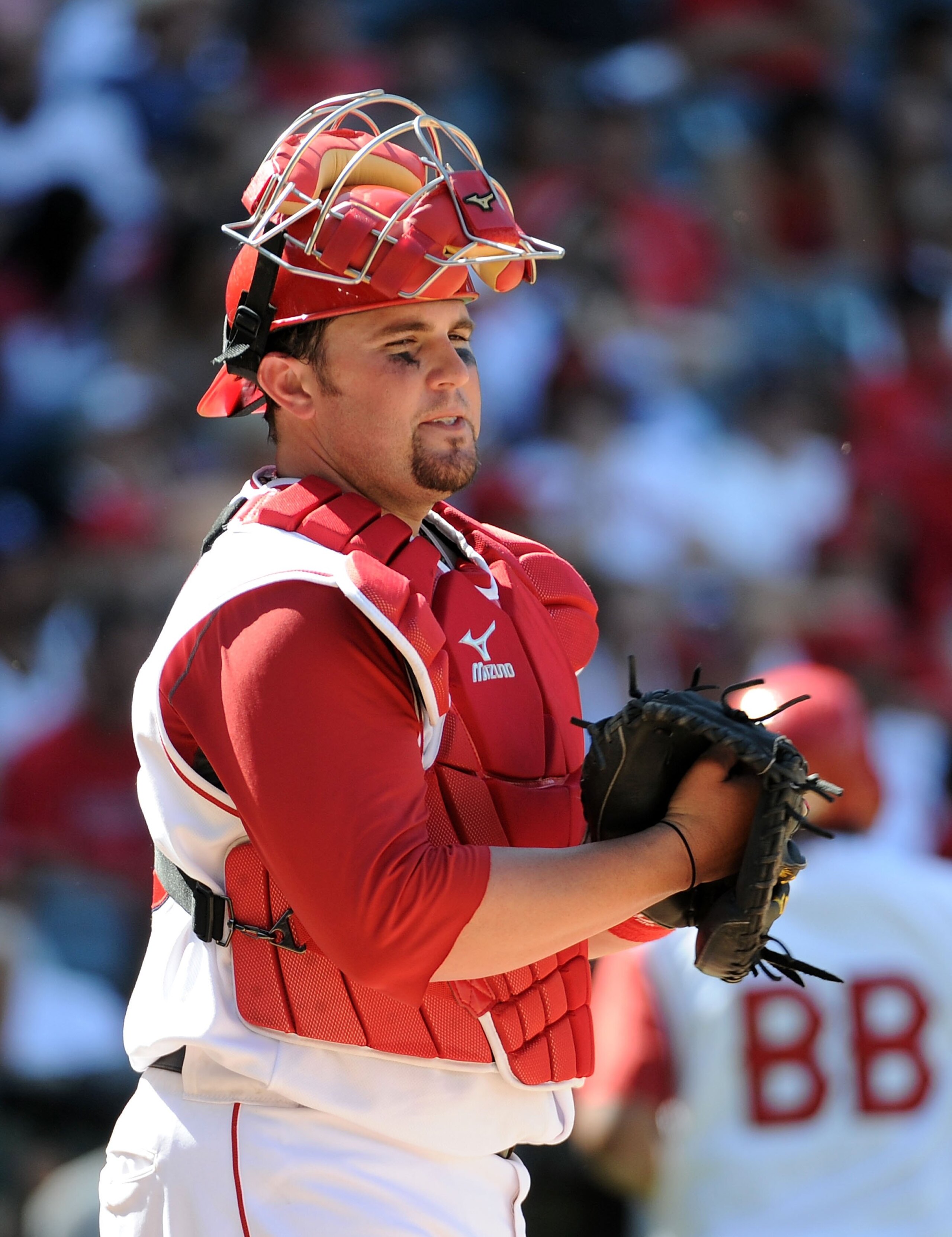 ANAHEIM, CA - MAY 29: Bobby Wilson #46 of the Los Angeles Angels behind the plate against the Seattle Mariners at Angel Stadium on May 29, 2010 in Anaheim, California. (Photo by Harry How/Getty Images) ANAHEIM, CA - MAY 29: Bobby Wilson #46 of the Los Angeles Angels behind the plate against the Seattle Mariners at Angel Stadium on May 29, 2010 in Anaheim, California. (Photo by Harry How/Getty Images)