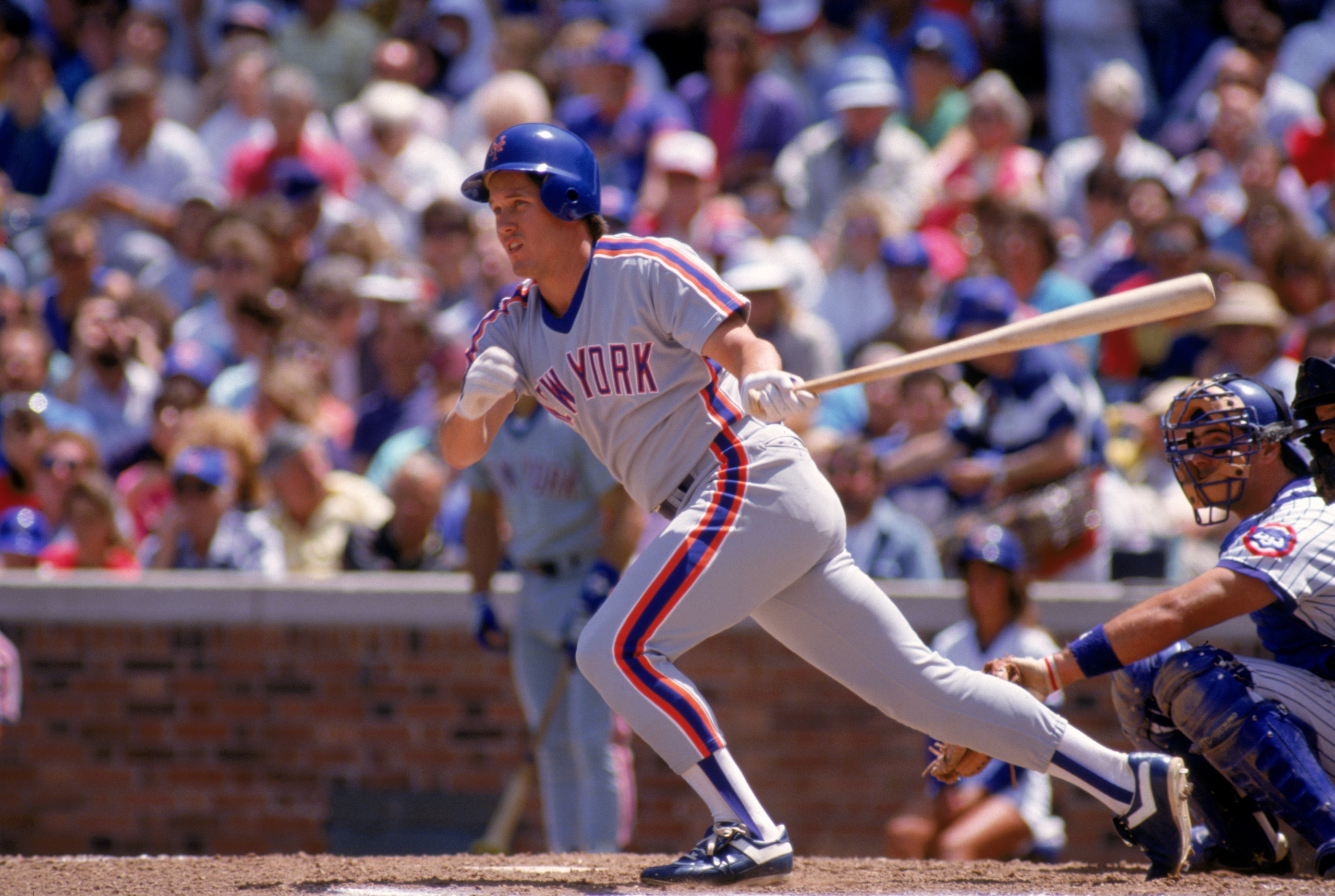 1989: Kevin McReynolds of the New York Mets swings during a game in the 1989 season. (Photo by: Jonathan Daniel/Getty Images) 1989: Kevin McReynolds of the New York Mets swings during a game in the 1989 season. (Photo by: Jonathan Daniel/Getty Images)