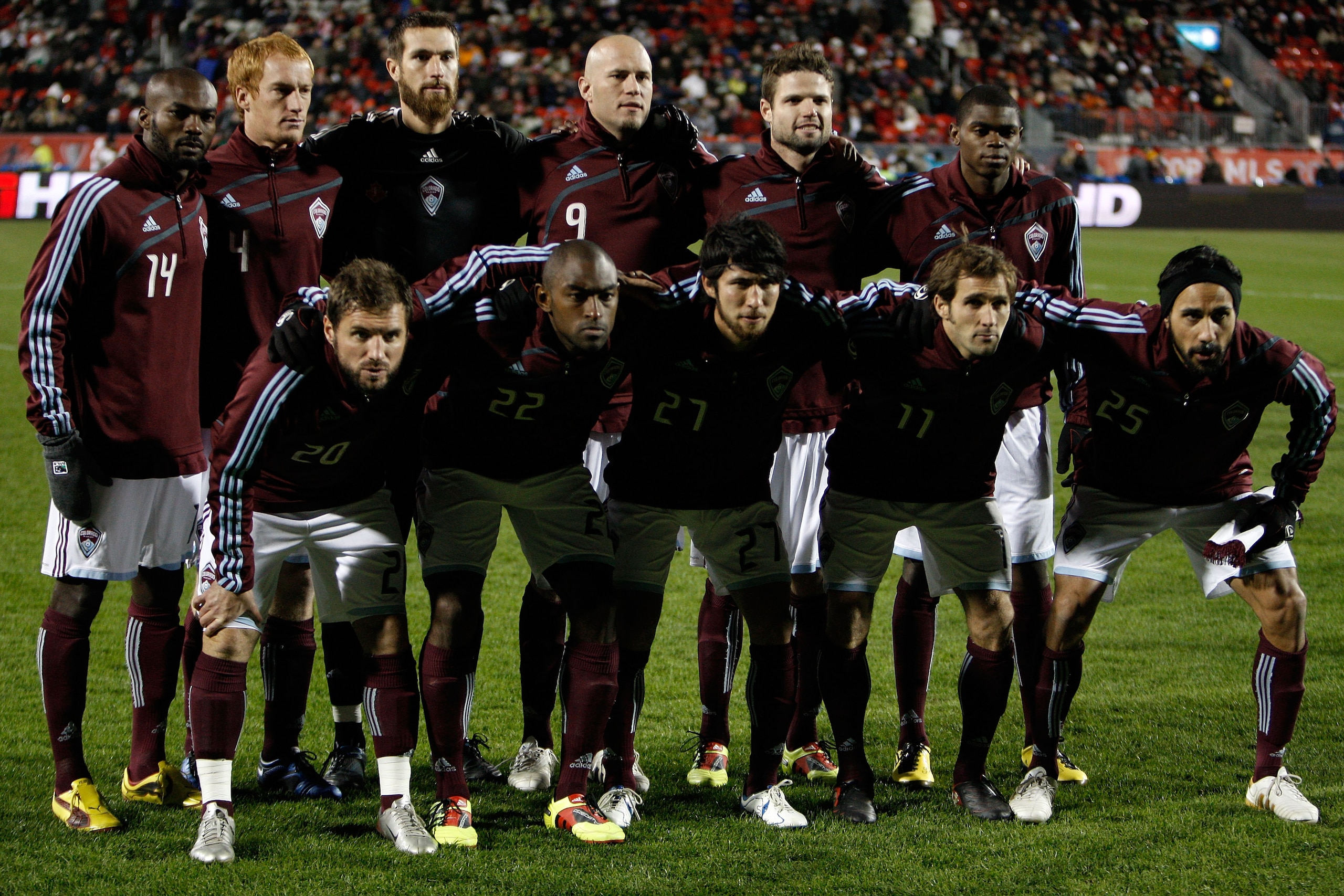 TORONTO, ON - NOVEMBER 21:  The team of the Colorado Rapids pose for a picture before playing against FC Dallas during the 2010 MLS Cup match at BMO Field on November 21, 2010 in Toronto, Canada.  (Photo by Abelimages/Getty Images)