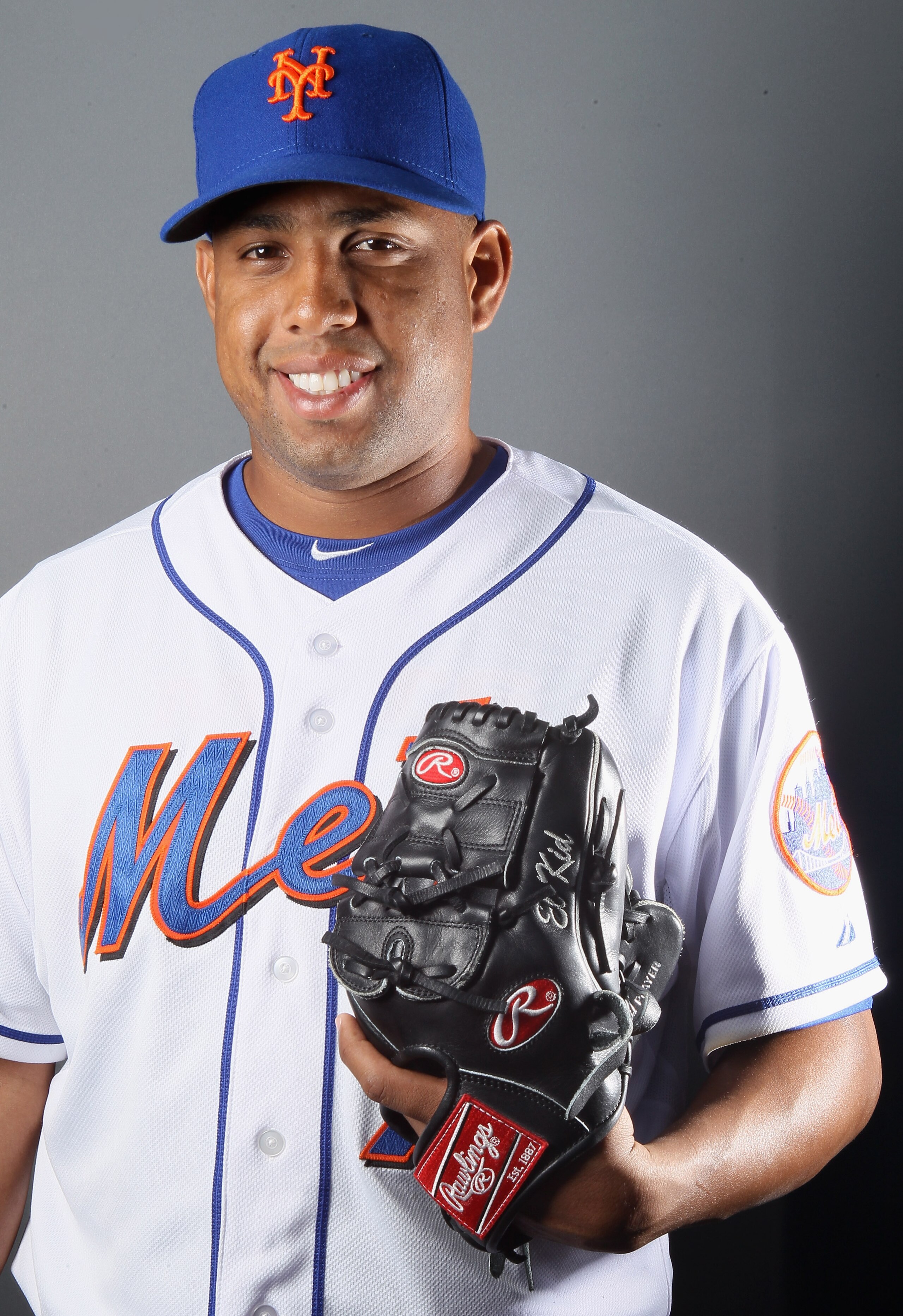 PORT ST. LUCIE, FL - FEBRUARY 24:  RY 24:  Francisco Rodriguez #75 of the New York Mets poses for a portrait during the New York Mets Photo Day on February 24, 2011 at Digital Domain Park in Port St. Lucie, Florida.  (Photo by Elsa/Getty Images)
