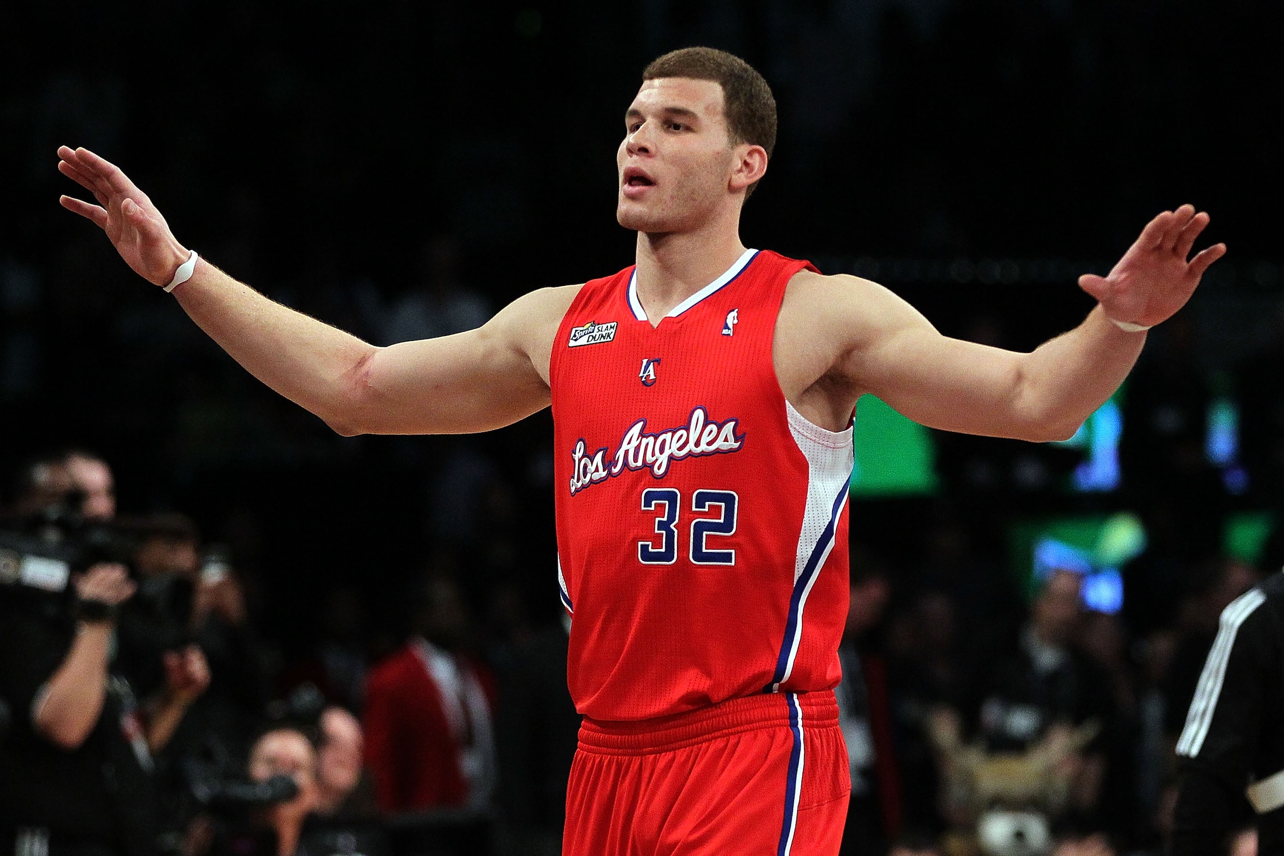 LOS ANGELES, CA - FEBRUARY 19:  Blake Griffin #32 of the Los Angeles Clippers calls out in the Sprite Slam Dunk Contest apart of NBA All-Star Saturday Night at Staples Center on February 19, 2011 in Los Angeles, California. NOTE TO USER: User expressly ac