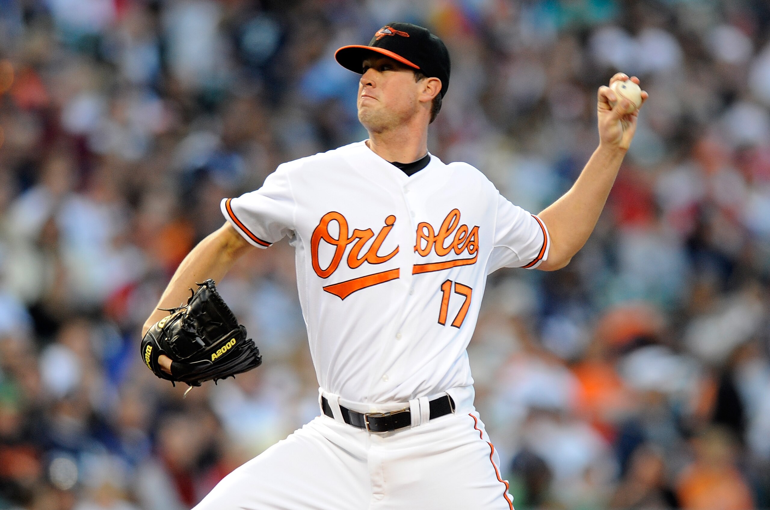 BALTIMORE - APRIL 29: Brian Matusz #17 of the Baltimore Orioles pitches against the New York Yankees at Camden Yards on April 29, 2010 in Baltimore, Maryland. (Photo by Greg Fiume/Getty Images) BALTIMORE - APRIL 29: Brian Matusz #17 of the Baltimore Orioles pitches against the New York Yankees at Camden Yards on April 29, 2010 in Baltimore, Maryland. (Photo by Greg Fiume/Getty Images)