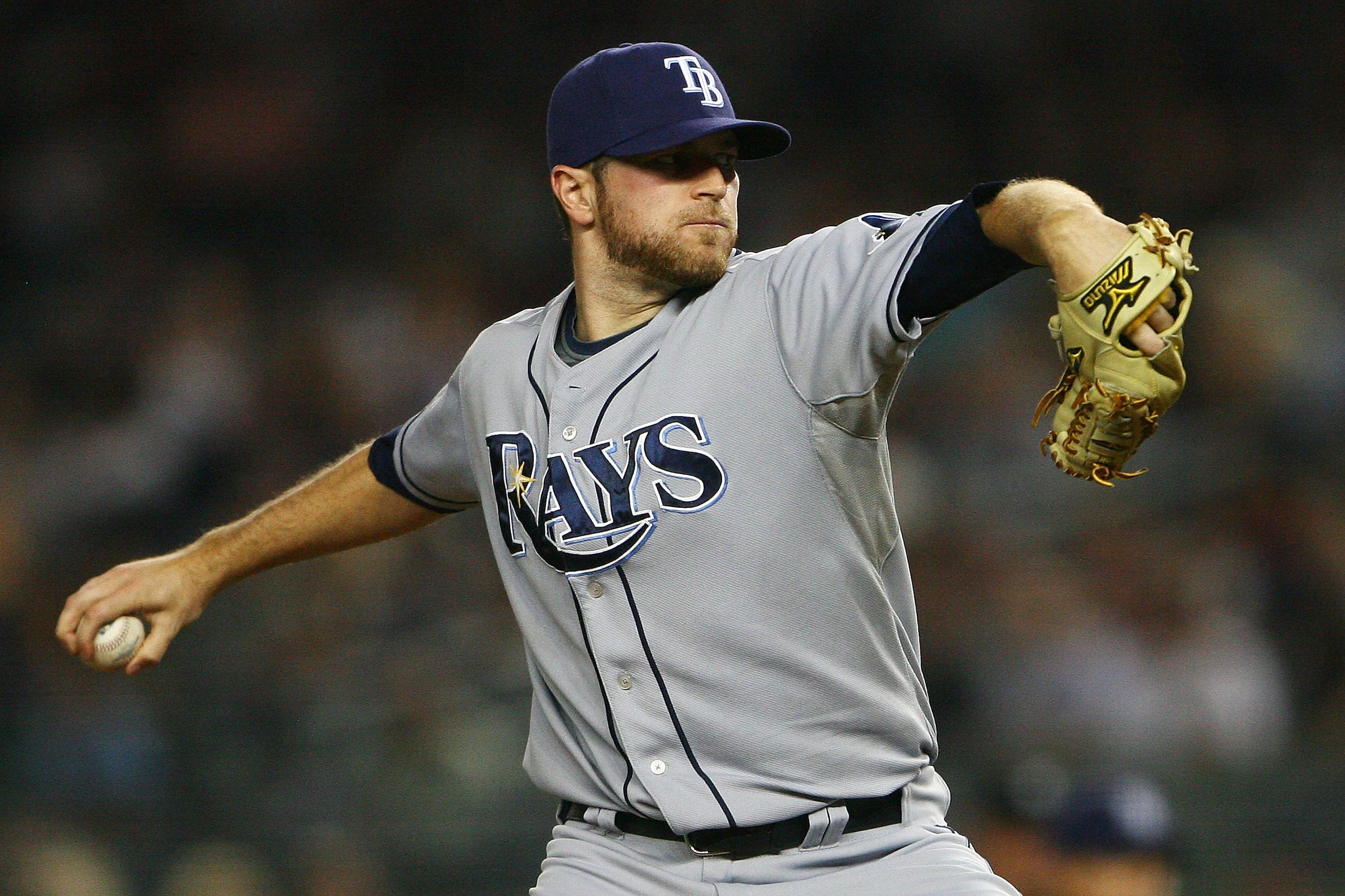 NEW YORK - SEPTEMBER 22: Wade Davis #40 of the Tampa Bay Rays pitches against the New York Yankees on September 22, 2010 at Yankee Stadium in the Bronx borough of New York City. (Photo by Andrew Burton/Getty Images) NEW YORK - SEPTEMBER 22: Wade Davis #40 of the Tampa Bay Rays pitches against the New York Yankees on September 22, 2010 at Yankee Stadium in the Bronx borough of New York City. (Photo by Andrew Burton/Getty Images)