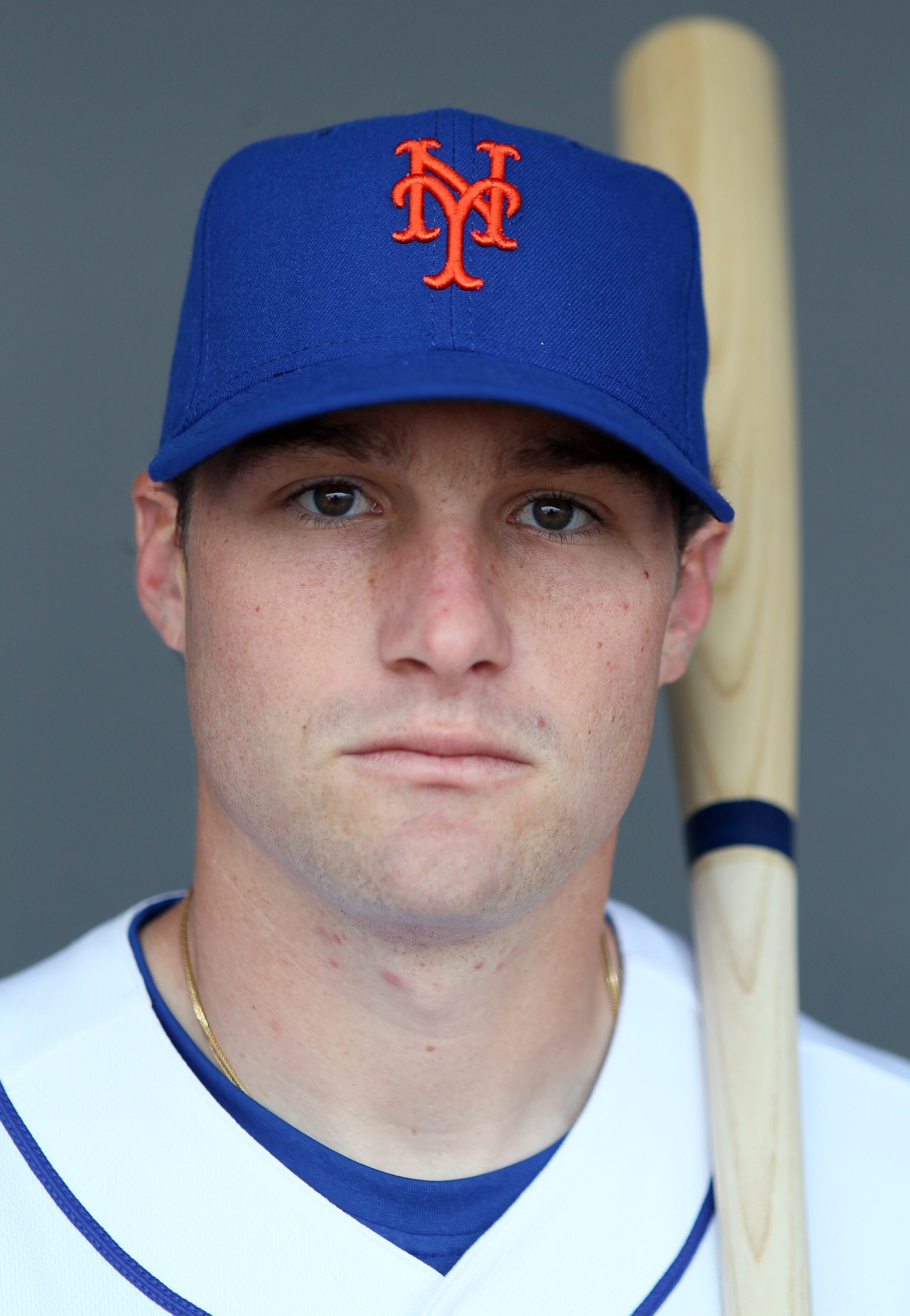 PORT ST. LUCIE, FL - FEBRUARY 24:  RY 24:  Daniel Murphy #28 of the New York Mets poses for a portrait during the New York Mets Photo Day on February 24, 2011 at Digital Domain Park in Port St. Lucie, Florida.  (Photo by Elsa/Getty Images)
