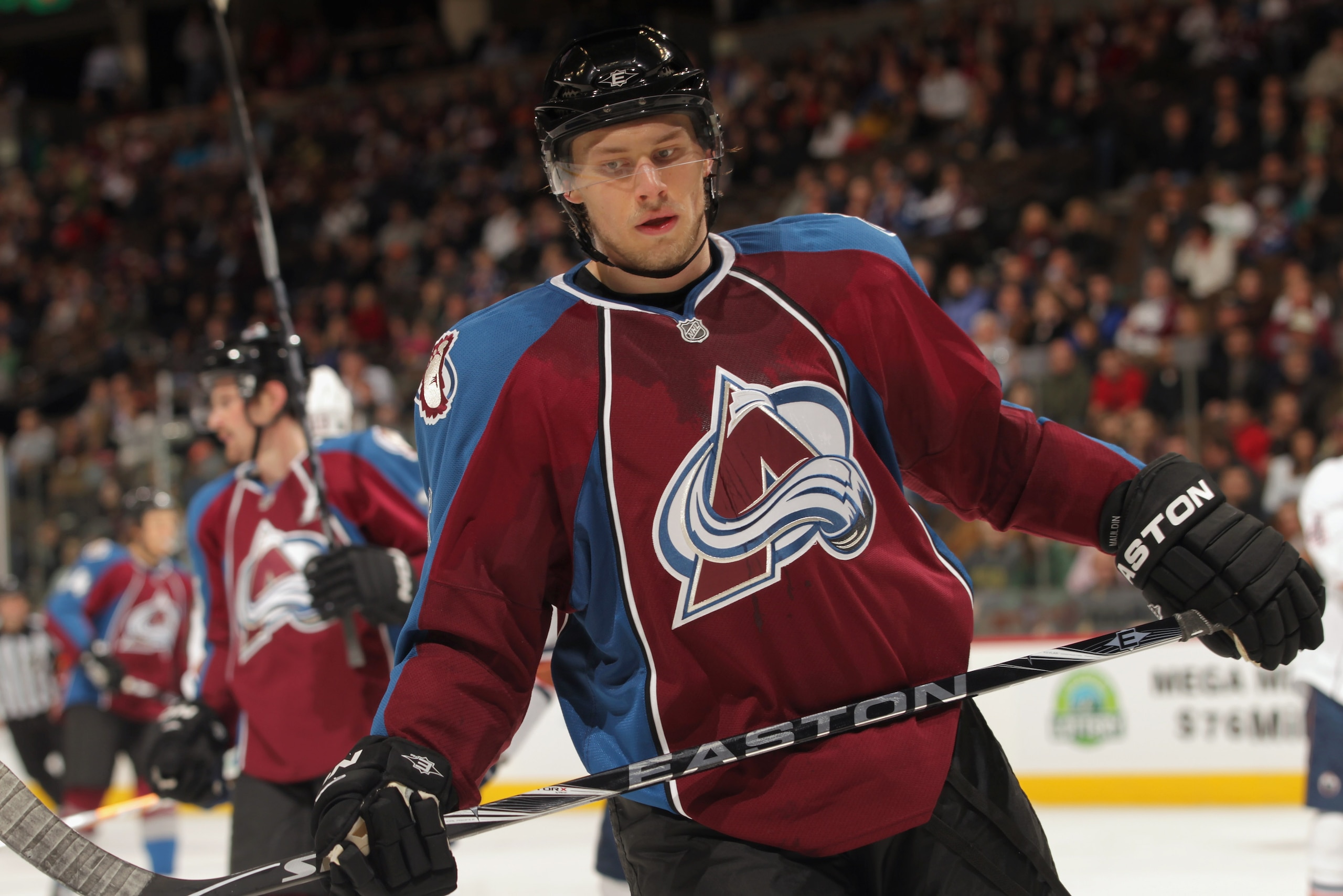 DENVER, CO - FEBRUARY 23:  Erik Johnson #6 of the Colorado Avalanche skates against the Edmonton Oilers at the Pepsi Center on February 23, 2011 in Denver, Colorado. The Oilers defeated the Avalanche 5-1.  (Photo by Doug Pensinger/Getty Images)