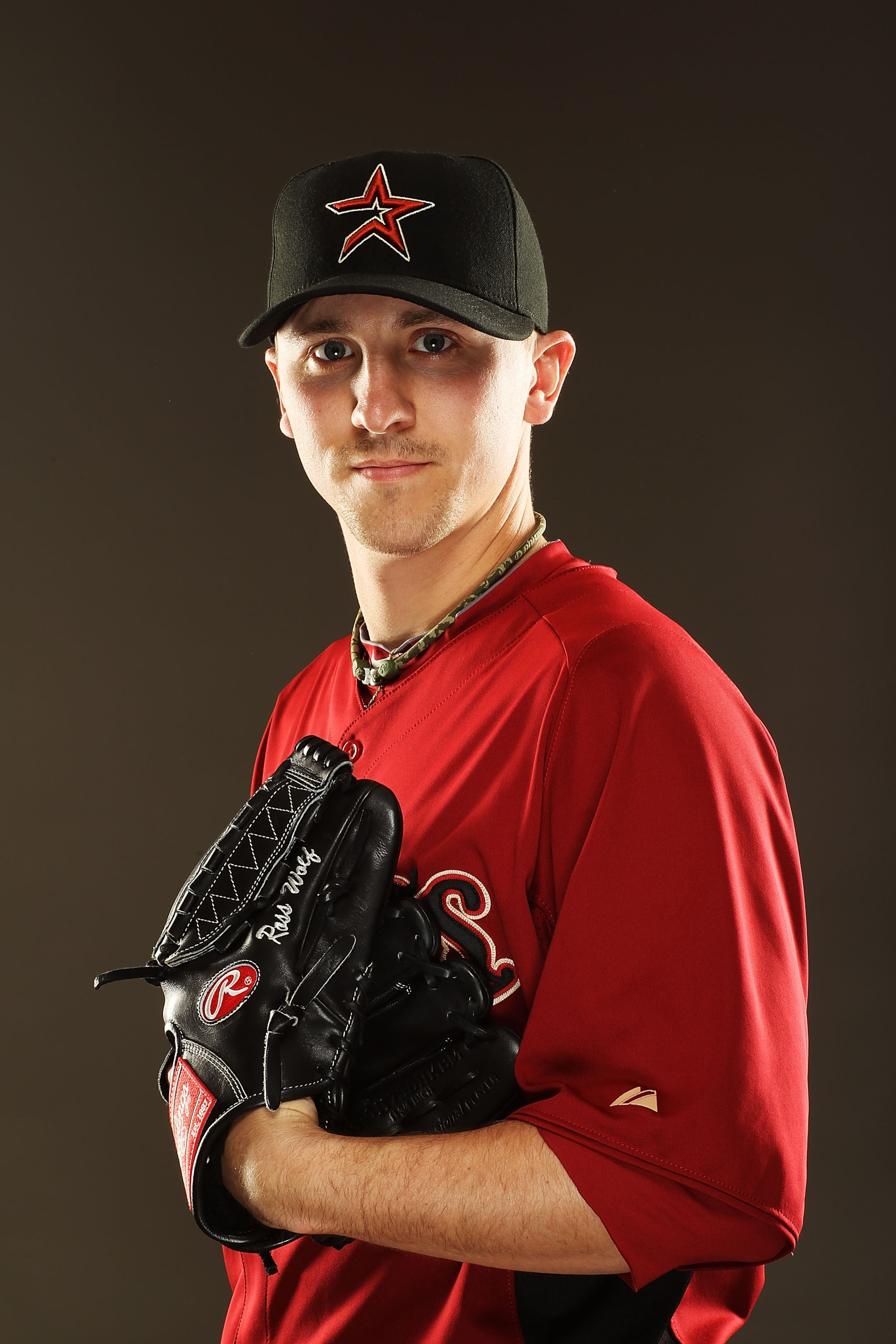 KISSIMMEE, FL - FEBRUARY 24:  Ross Wolf #48 of the Houston Astros poses for a portrait during Spring Training photo Day at Osceola County Stadium  on February 24, 2011 in Kissimmee, Florida.  (Photo by Al Bello/Getty Images)