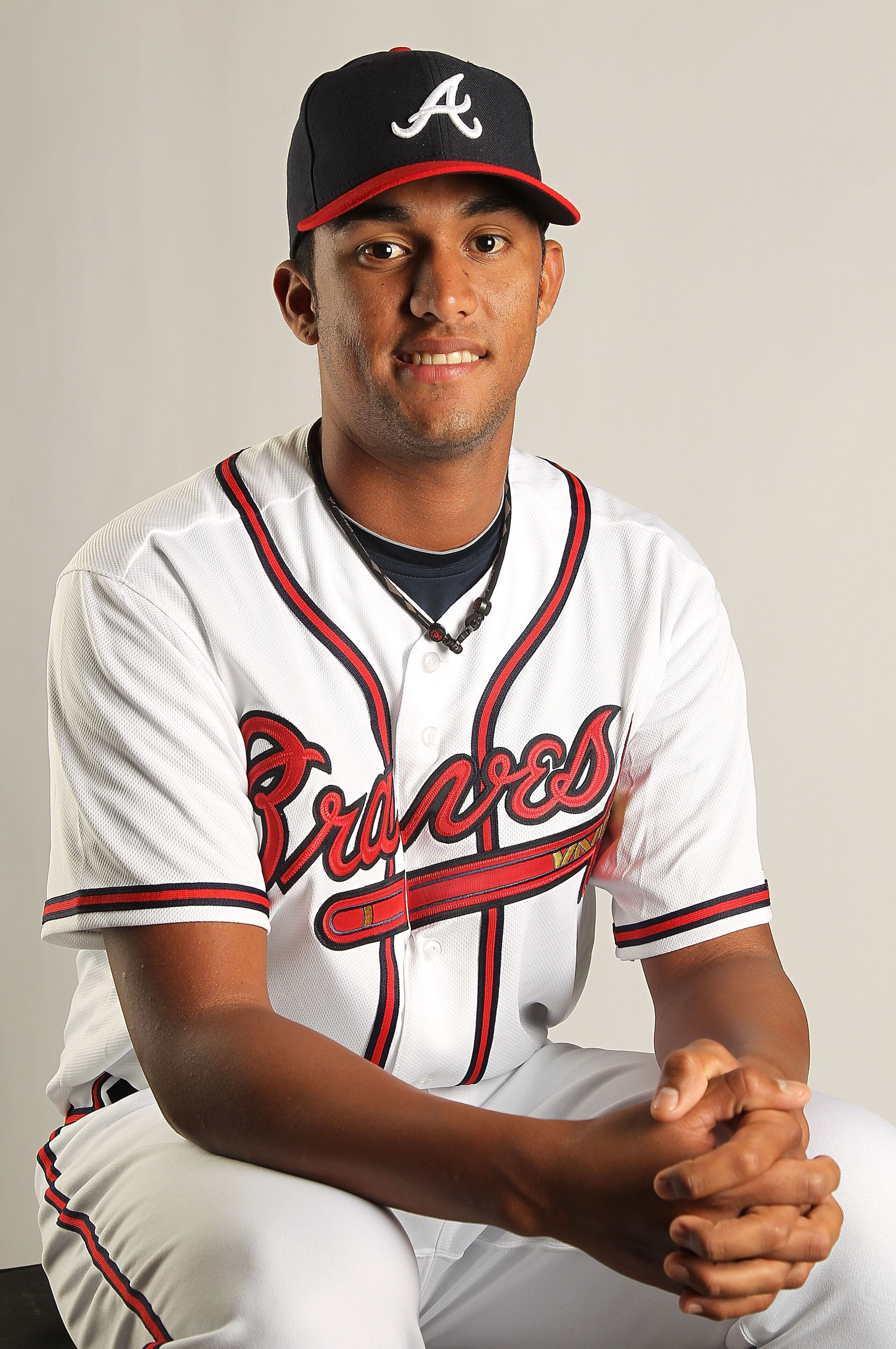 LAKE BUENA VISTA, FL - FEBRUARY 21: Randall Delgado #65 of the Atlanta Braves during Photo Day at  Champion Stadium at ESPN Wide World of Sports of Complex on February 21, 2011 in Lake Buena Vista, Florida.  (Photo by Mike Ehrmann/Getty Images)
