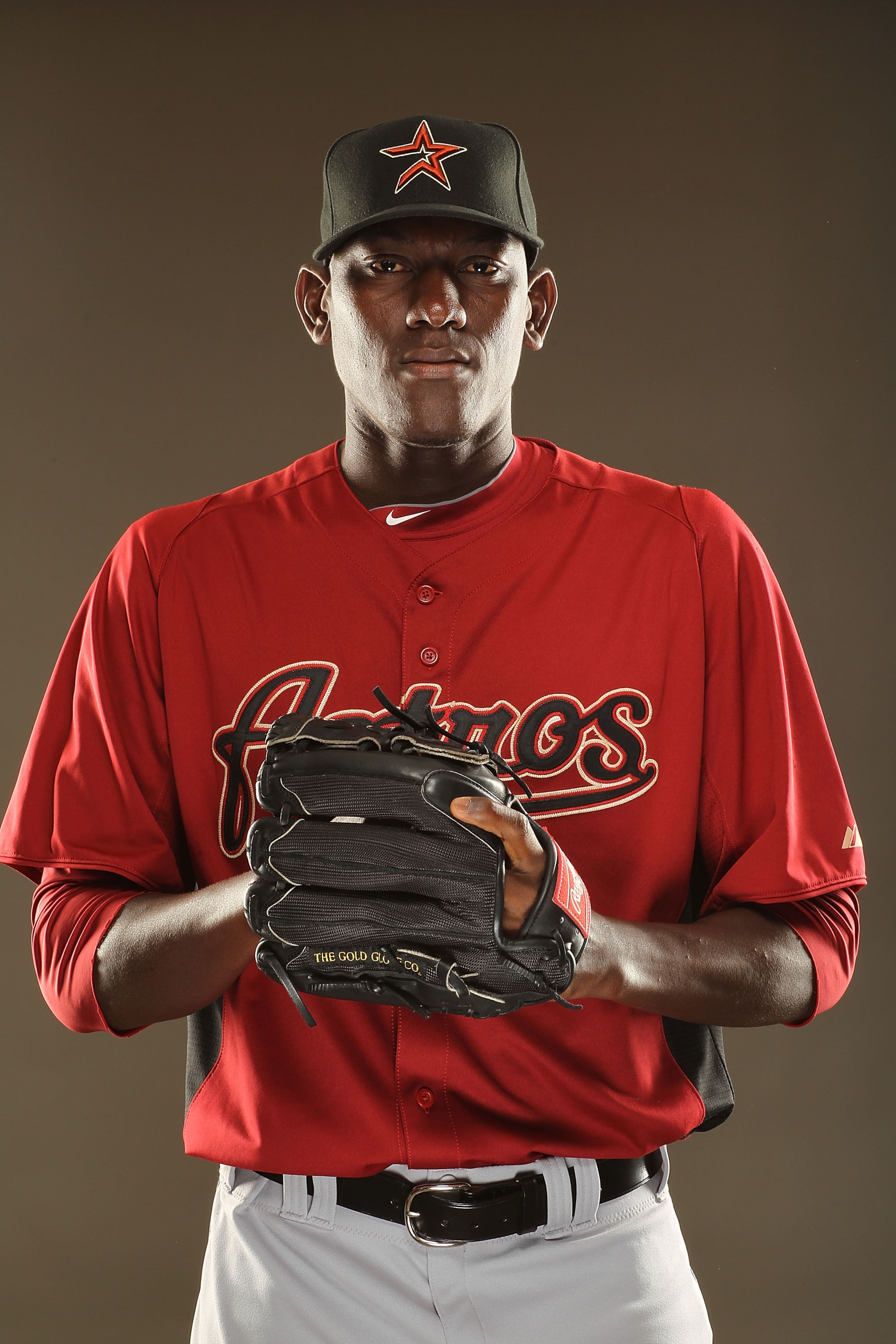 KISSIMMEE, FL - FEBRUARY 24:  Jose Valdez #83 of the Houston Astros poses for a portrait during Spring Training photo Day at Osceola County Stadium  on February 24, 2011 in Kissimmee, Florida.  (Photo by Al Bello/Getty Images)