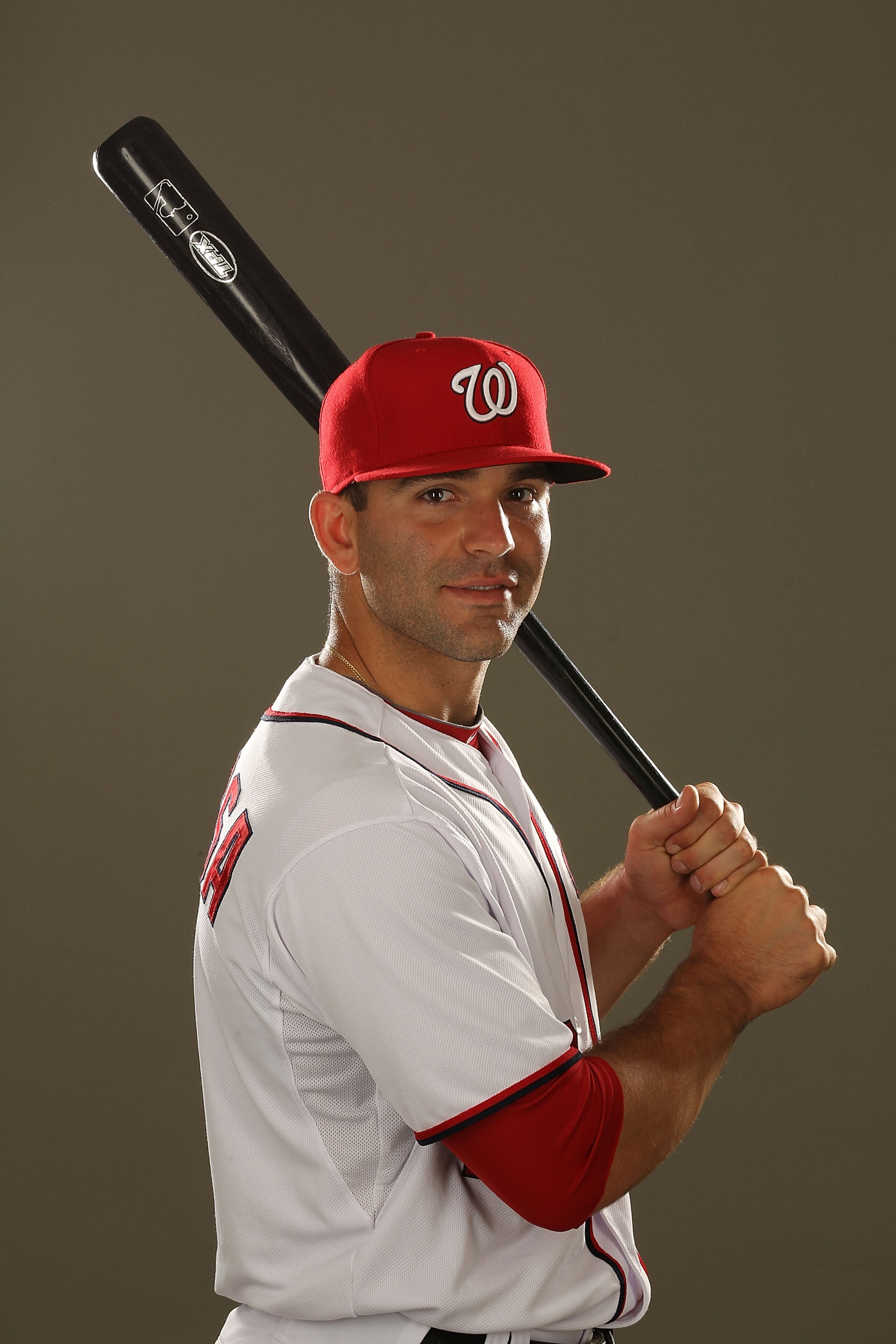 VIERA, FL - FEBRUARY 25:  Danny Espinosa #18 of the Washington Nationals poses for a portrait during Spring Training Photo Day at Space Coast Stadium on February 25, 2011 in Viera, Florida.  (Photo by Al Bello/Getty Images)
