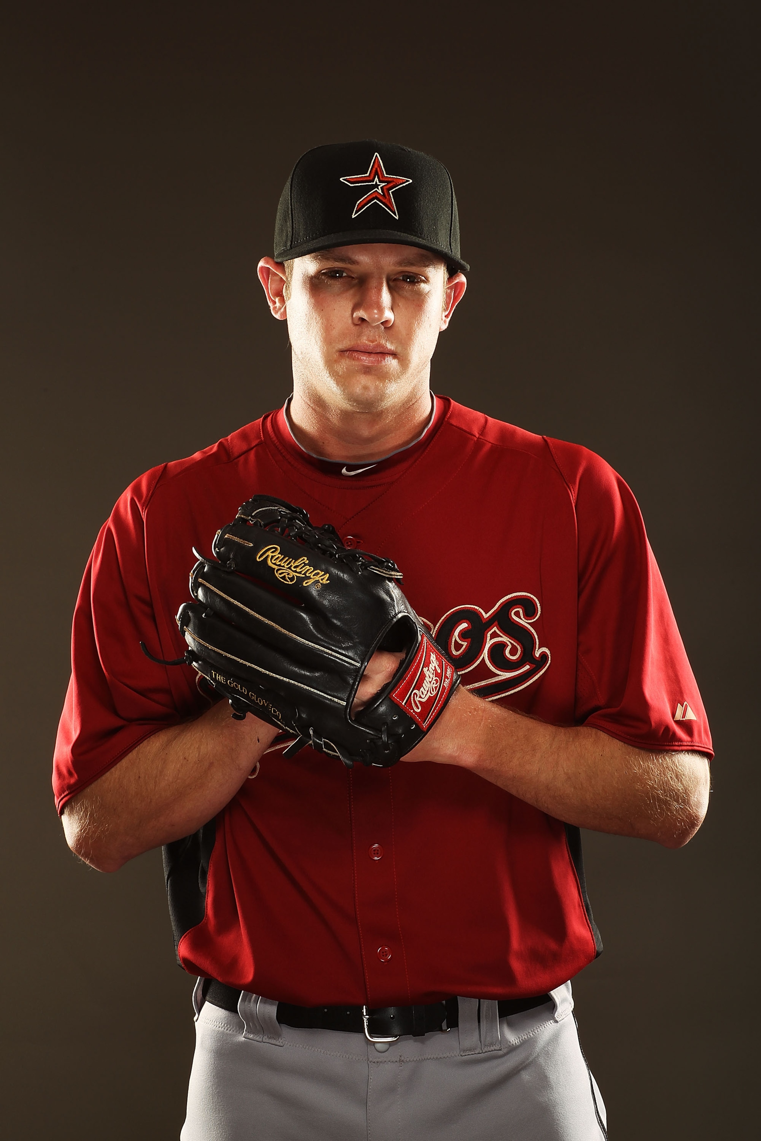 KISSIMMEE, FL - FEBRUARY 24:  Casey Fien #43 of the Houston Astros poses for a portrait during Spring Training photo Day at Osceola County Stadium  on February 24, 2011 in Kissimmee, Florida.  (Photo by Al Bello/Getty Images)