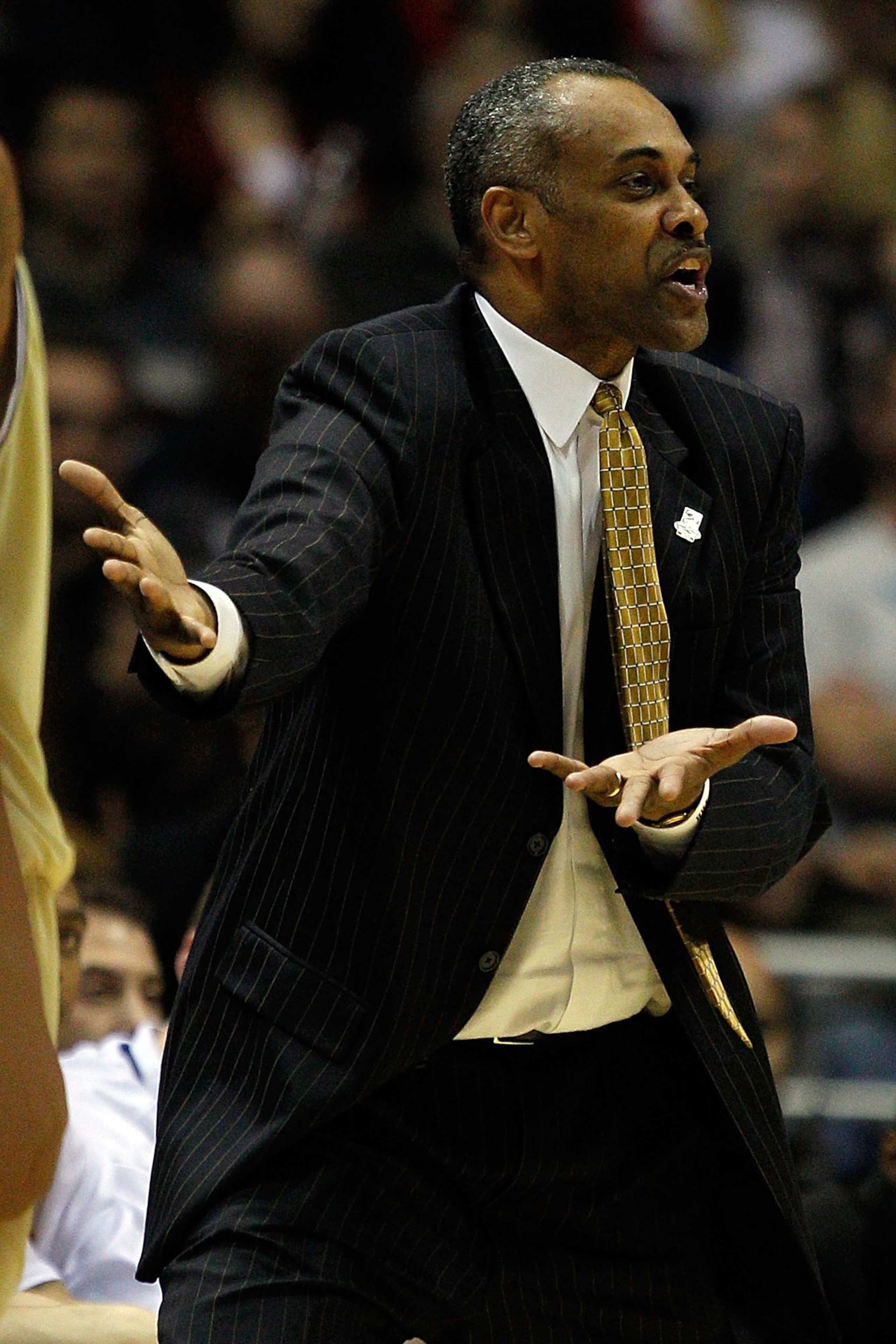 MILWAUKEE - MARCH 21:  Head coach Paul Hewitt of the Georgia Tech Yellow Jackets reacts in the second half while taking on the Ohio State Buckeyes during the second round of the 2010 NCAA men's basketball tournament at the Bradley Center on March 21, 2010