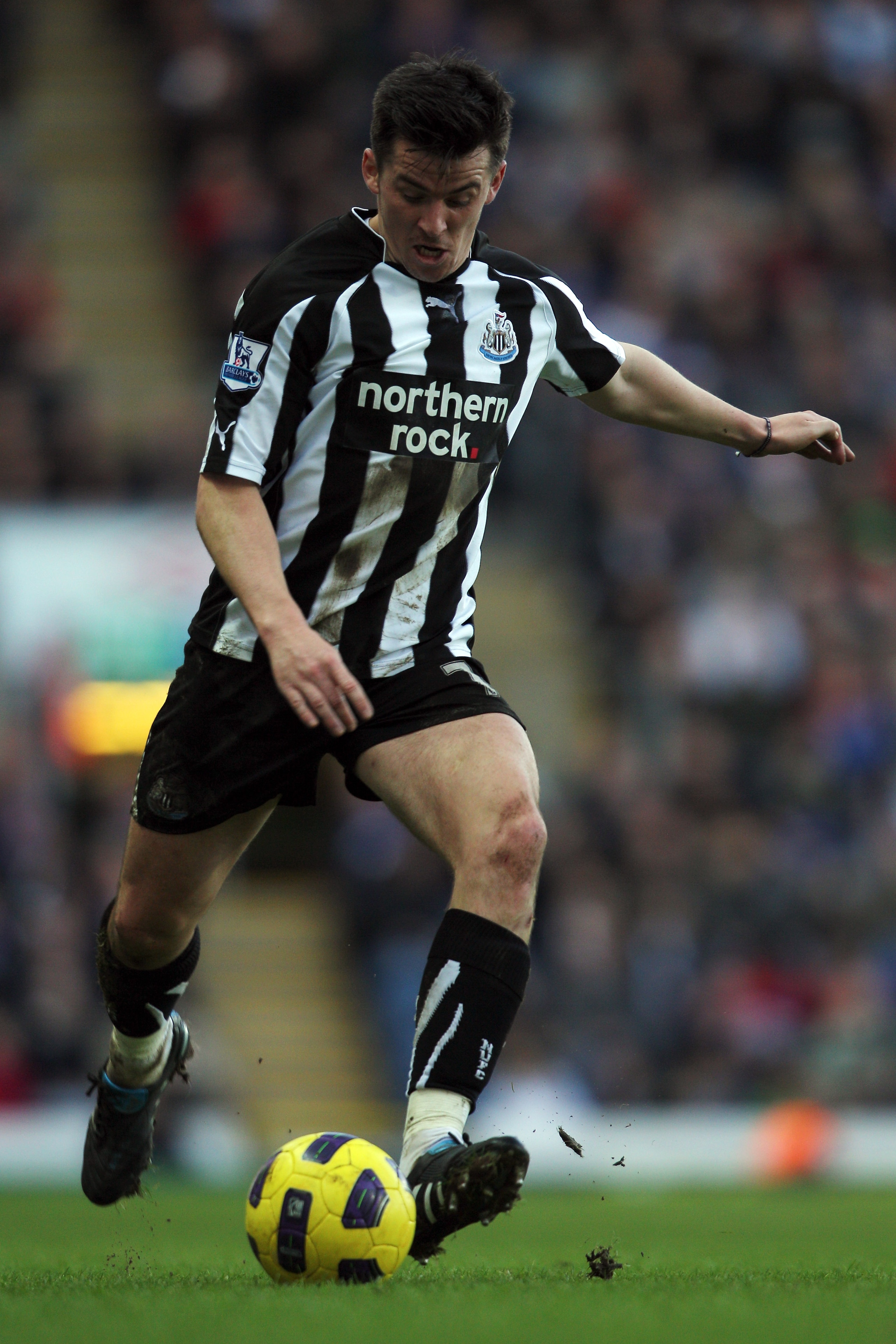 BLACKBURN, ENGLAND - FEBRUARY 12:  Joey Barton of Newcastle in action during the Barclays Premier League match between Blackburn Rovers and Newcastle United at Ewood Park on February 12, 2011 in Blackburn, England.  (Photo by Dean Mouhtaropoulos/Getty Ima