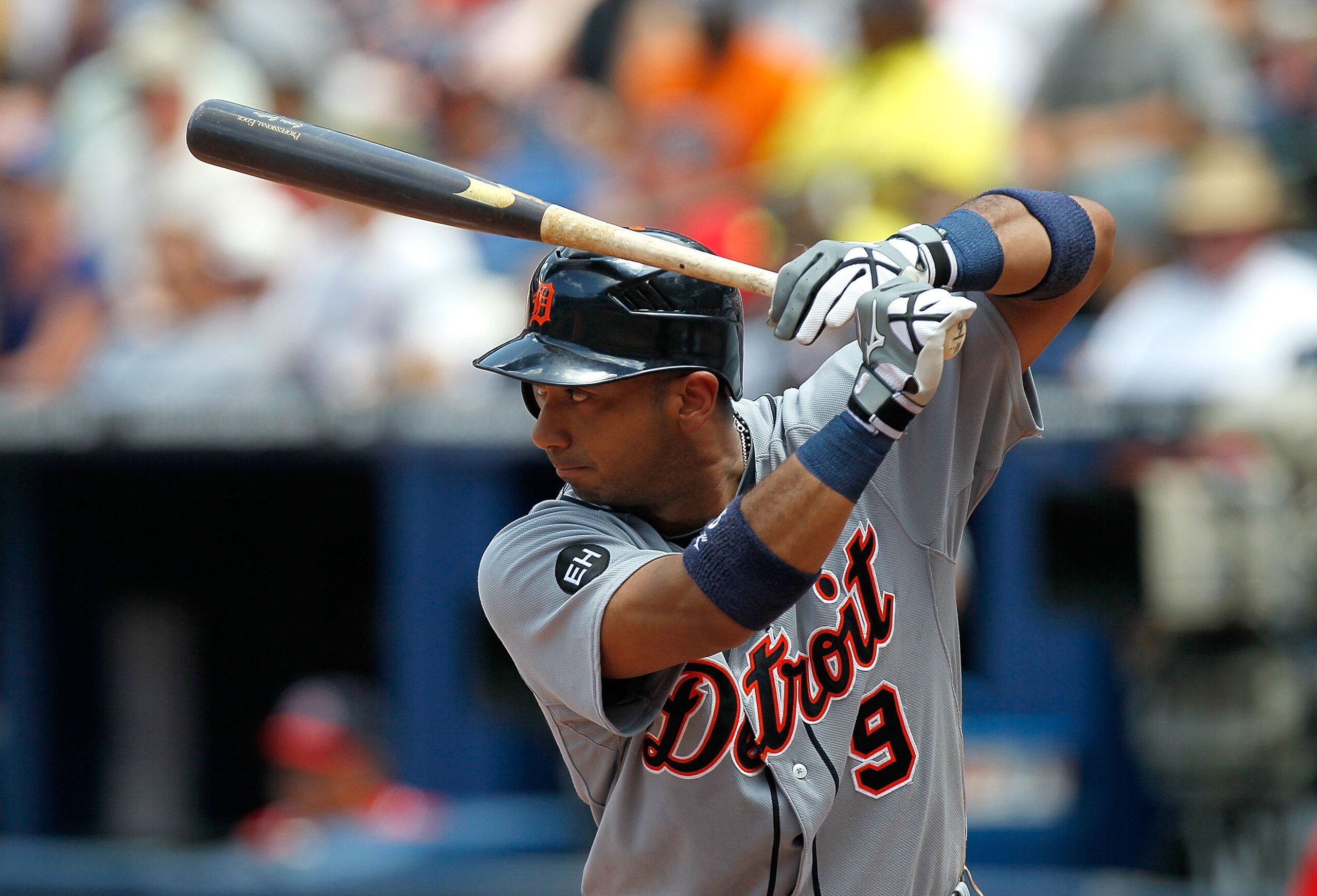 ATLANTA - JUNE 27: Carlos Guillen #9 of the Detroit Tigers against the Atlanta Braves at Turner Field on June 27, 2010 in Atlanta, Georgia. (Photo by Kevin C. Cox/Getty Images) ATLANTA - JUNE 27: Carlos Guillen #9 of the Detroit Tigers against the Atlanta Braves at Turner Field on June 27, 2010 in Atlanta, Georgia. (Photo by Kevin C. Cox/Getty Images)