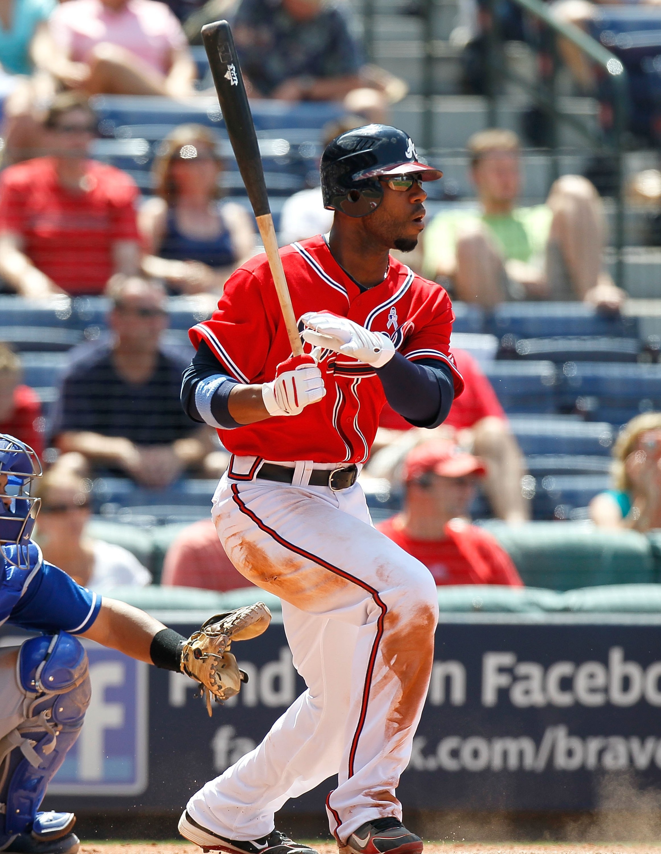 ATLANTA - JUNE 20:  Jason Heyward #22 of the Atlanta Braves against the Kansas City Royals at Turner Field on June 20, 2010 in Atlanta, Georgia.  (Photo by Kevin C. Cox/Getty Images)