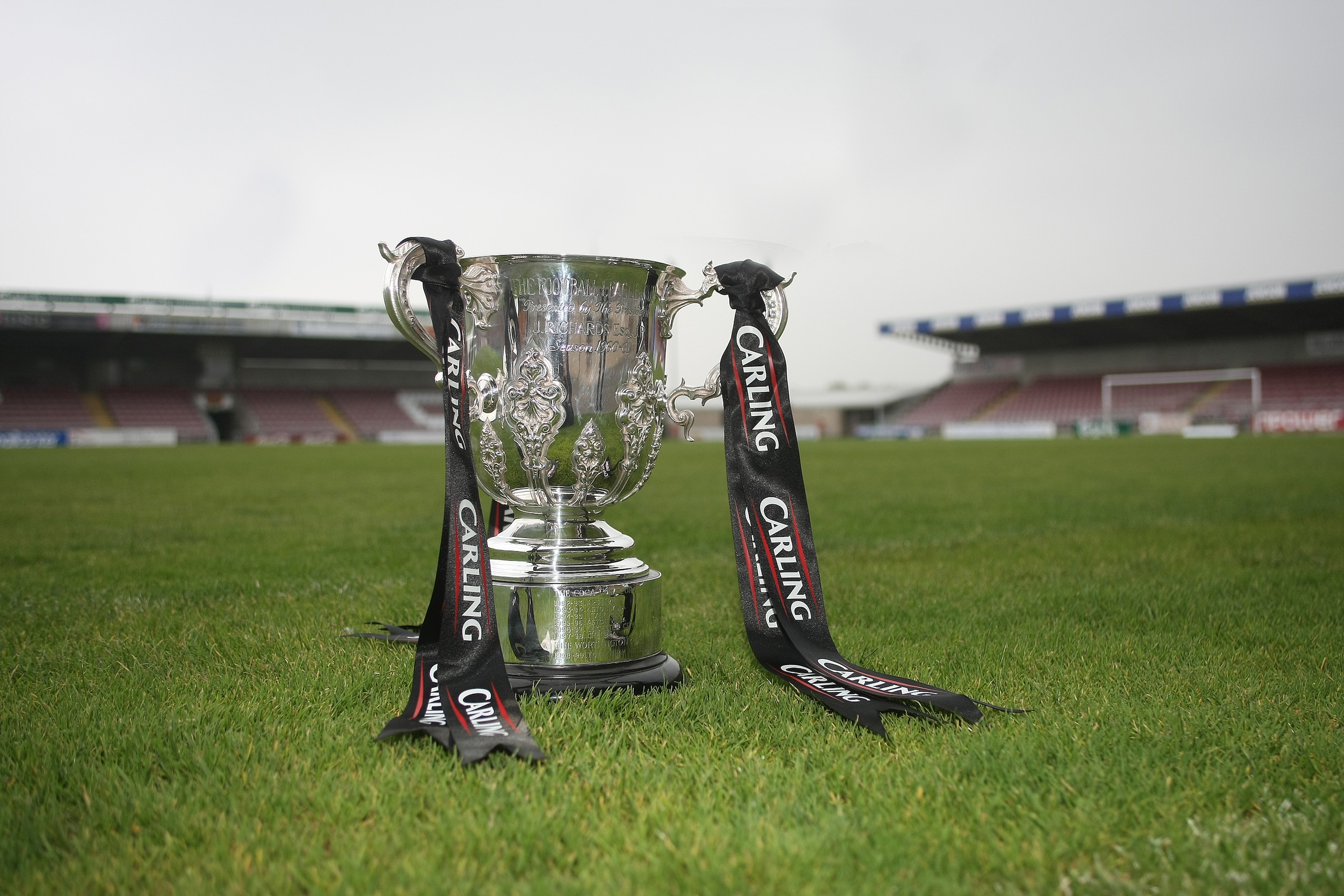 NORTHAMPTON- ENGLAND - OCTOBER 14:  The Carling Cup is seen during a photo call held at the Sixfields Stadium on October 14, 2010 in Northampton, England. (Photo by Pete Norton/Getty Images)