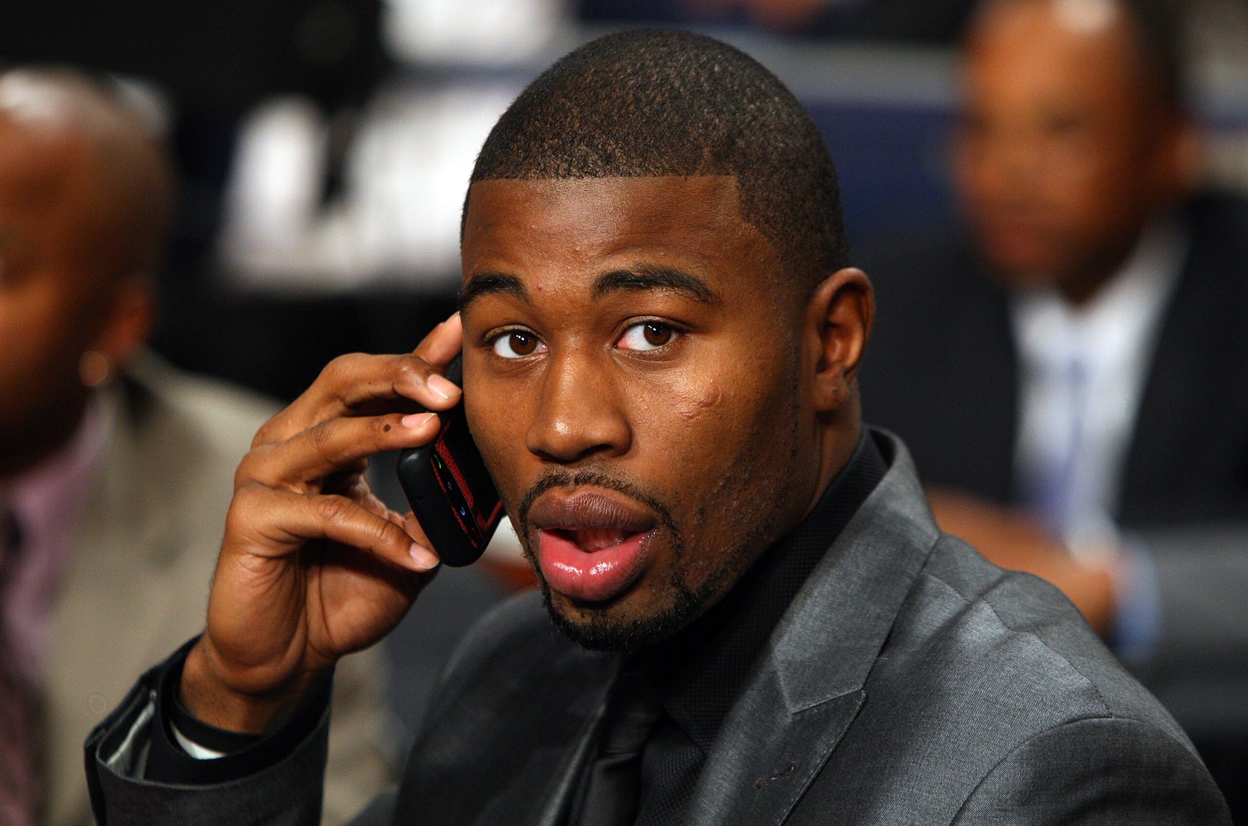 NEW YORK - JUNE 25: Terrence Williams looks on prior to the 2009 NBA Draft at the Wamu Theatre at Madison Square Garden June 25, 2009 in New York City. NOTE TO USER: User expressly acknowledges and agrees that, by downloading and/or using this Photograph NEW YORK - JUNE 25: Terrence Williams looks on prior to the 2009 NBA Draft at the Wamu Theatre at Madison Square Garden June 25, 2009 in New York City. NOTE TO USER: User expressly acknowledges and agrees that, by downloading and/or using this Photograph