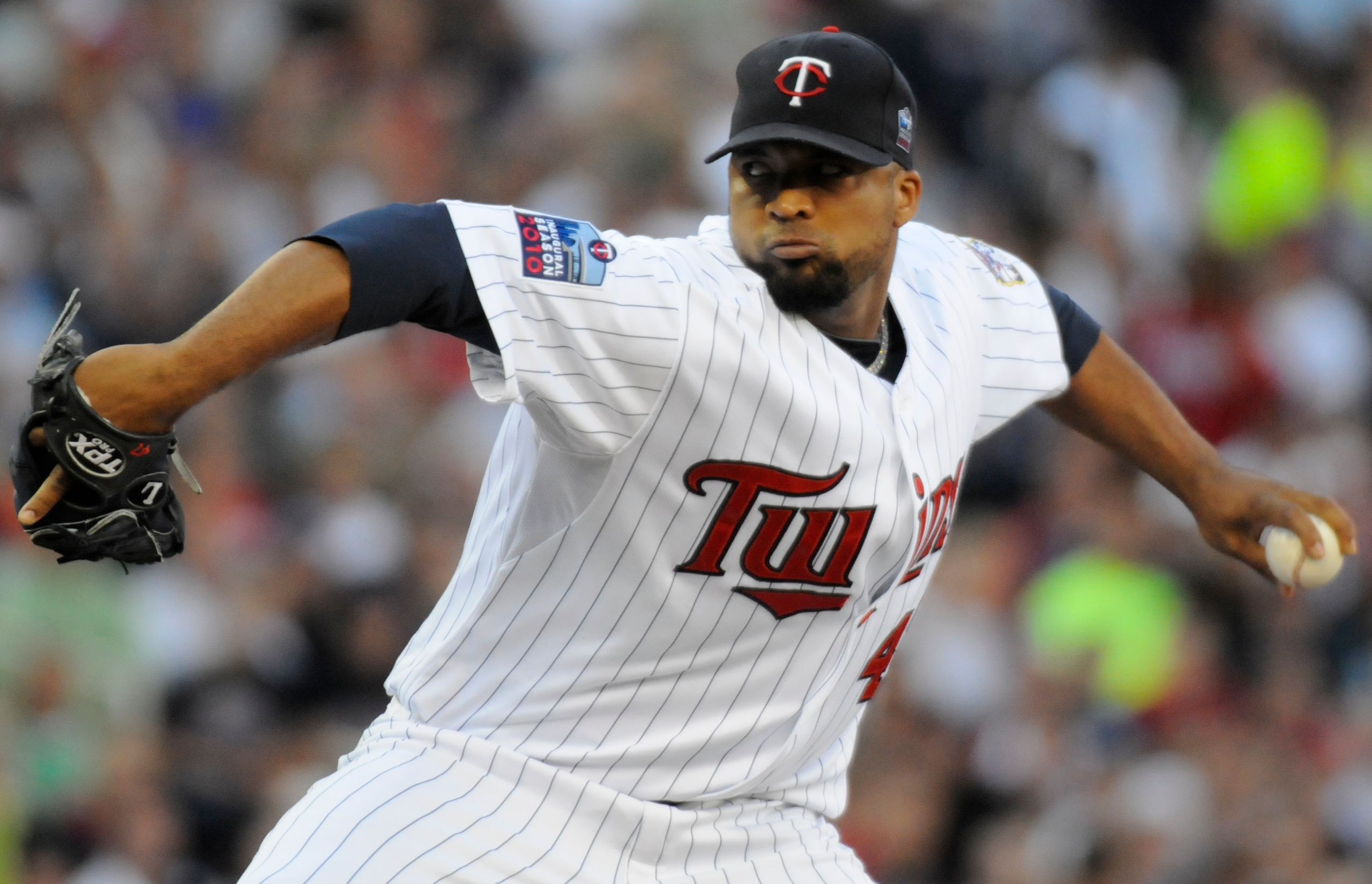 MINNEAPOLIS, MN - JUNE 28: Francisco Liriano #47 of the Minnesota Twins pitches in the first inning against the Detroit Tigers during their game on June 28, 2010 at Target Field in Minneapolis, Minnesota. Tigers won 7-5. (Photo by Hannah Foslien /Getty Im MINNEAPOLIS, MN - JUNE 28: Francisco Liriano #47 of the Minnesota Twins pitches in the first inning against the Detroit Tigers during their game on June 28, 2010 at Target Field in Minneapolis, Minnesota. Tigers won 7-5. (Photo by Hannah Foslien /Getty Im