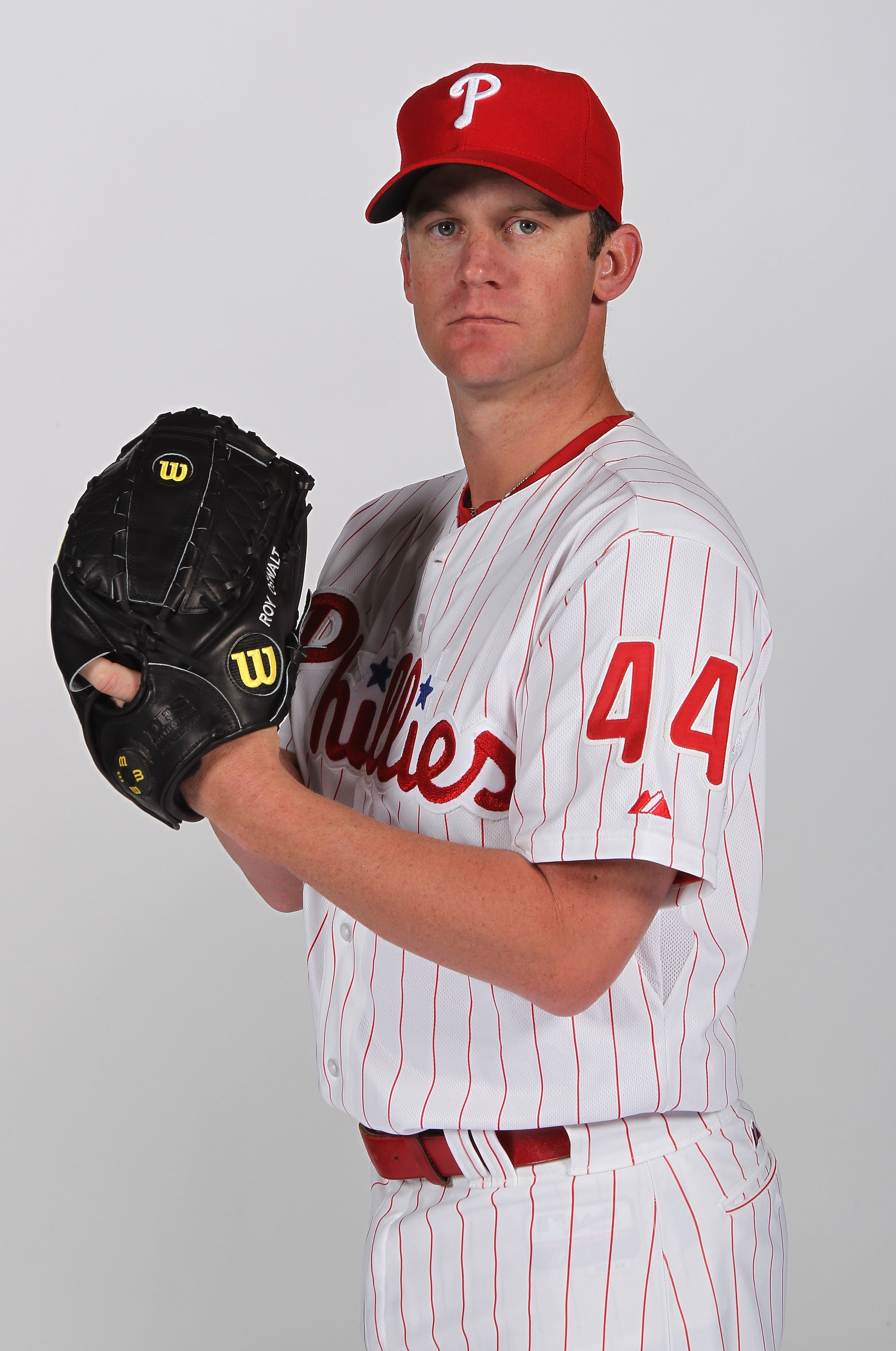 CLEARWATER, FL - FEBRUARY 22: Roy Oswalt #44 of the Philadelphia Phillies poses for a photo during Spring Training Media Photo Day at Bright House Networks Field on February 22, 2011 in Clearwater, Florida. (Photo by Nick Laham/Getty Images) CLEARWATER, FL - FEBRUARY 22: Roy Oswalt #44 of the Philadelphia Phillies poses for a photo during Spring Training Media Photo Day at Bright House Networks Field on February 22, 2011 in Clearwater, Florida. (Photo by Nick Laham/Getty Images)