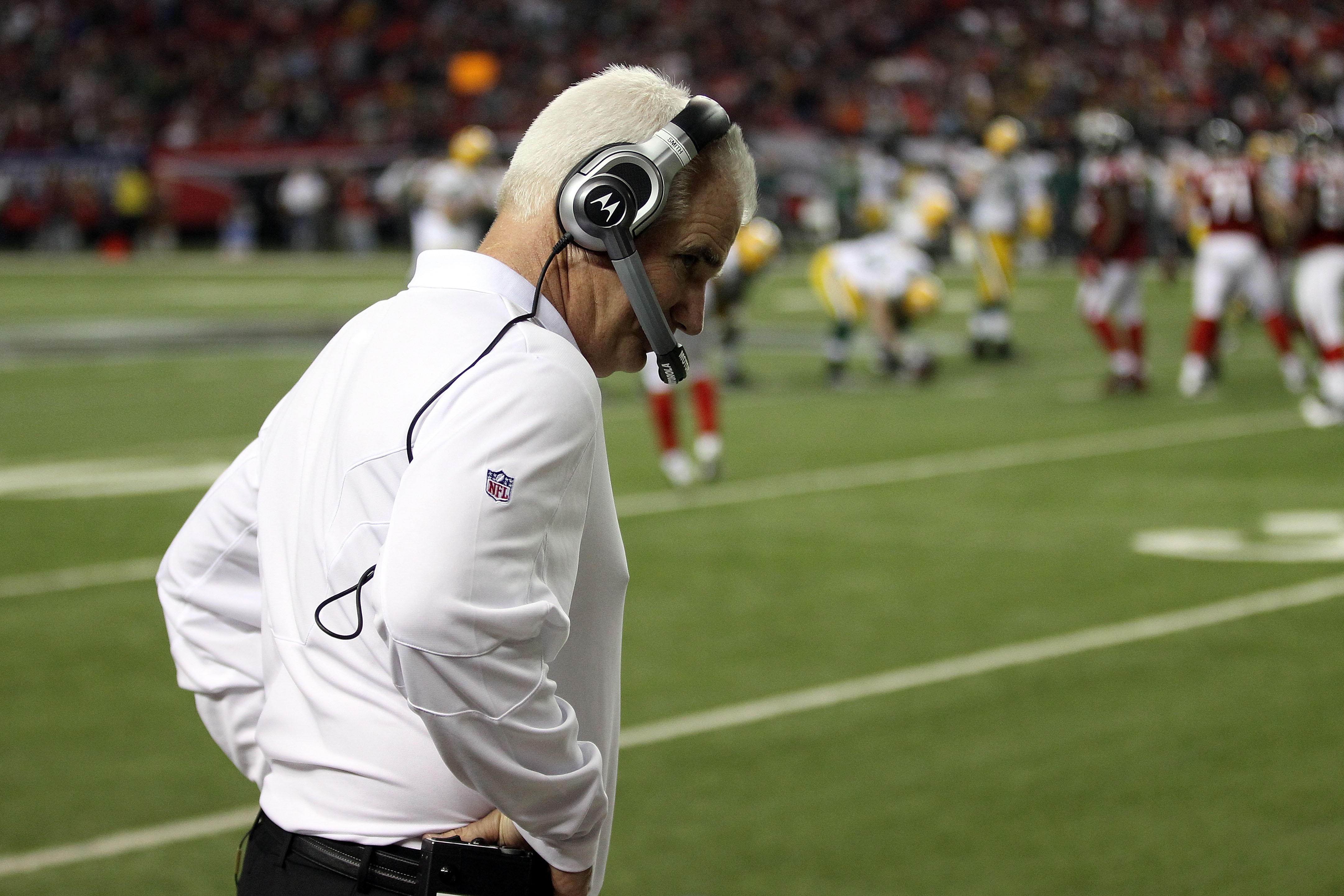 Seven NFL coaches were fired Monday, December 31, 2012, including Chicago  Bears head coach Lovie Smith. Here, Smith watches a replay during the first  quarter of the Bears' game against the Green