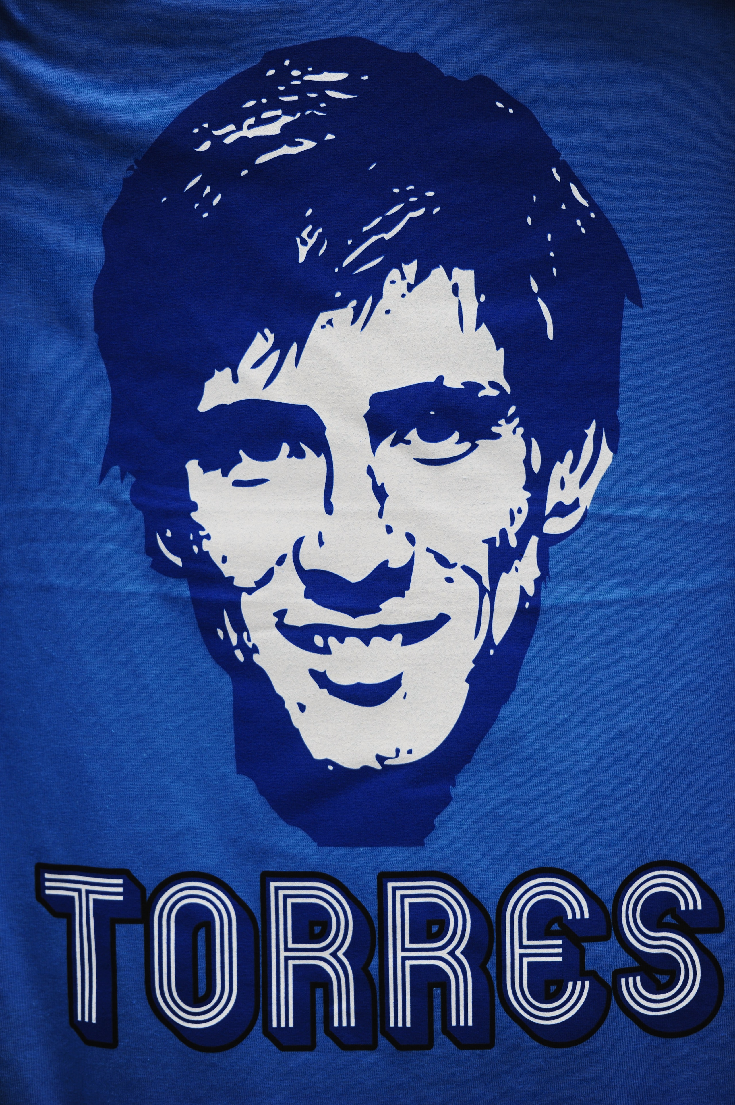 LONDON, ENGLAND - FEBRUARY 06:  Fernando Torres merchandise on sale prior to the Barclays Premier League match between Chelsea and Liverpool at Stamford Bridge on February 6, 2011 in London, England. Fernando Torres is Chelsea's new £50 million pound sign