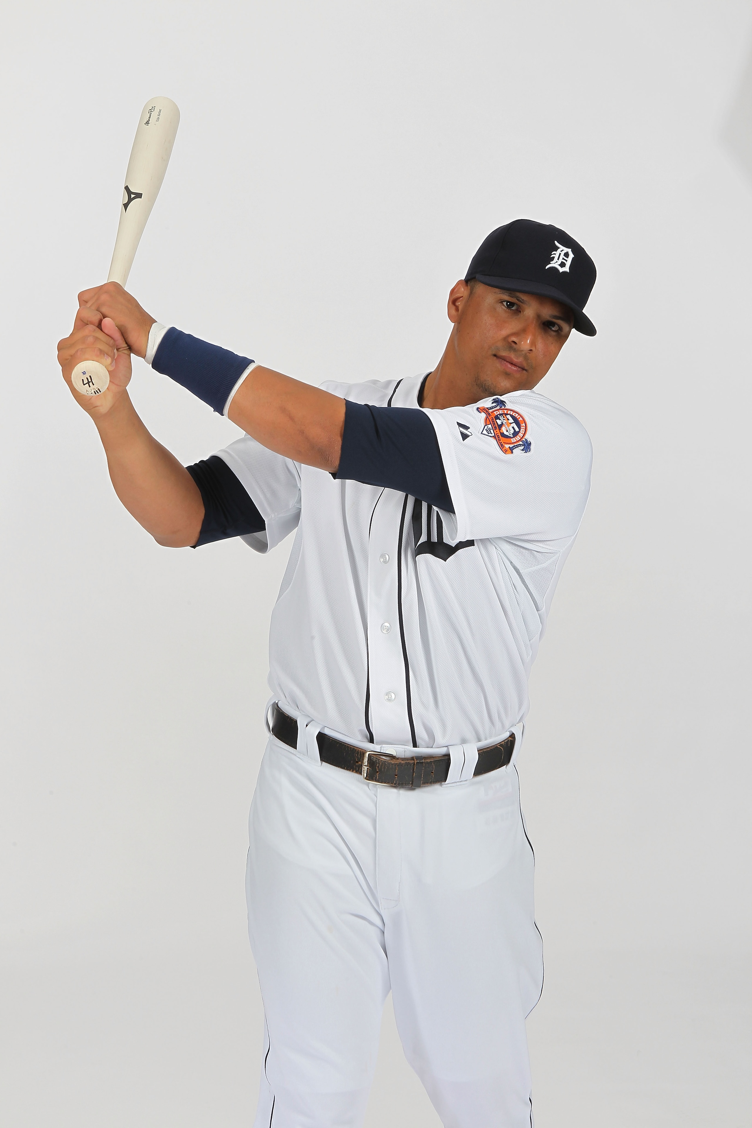 LAKELAND, FL - FEBRUARY 21: Victor Martinez #41 of the Detroit Tigers poses for a portrait during Photo Day on February 21, 2011 at Joker Marchant Stadium in Lakeland, Florida. (Photo by Nick Laham/Getty Images) LAKELAND, FL - FEBRUARY 21: Victor Martinez #41 of the Detroit Tigers poses for a portrait during Photo Day on February 21, 2011 at Joker Marchant Stadium in Lakeland, Florida. (Photo by Nick Laham/Getty Images)