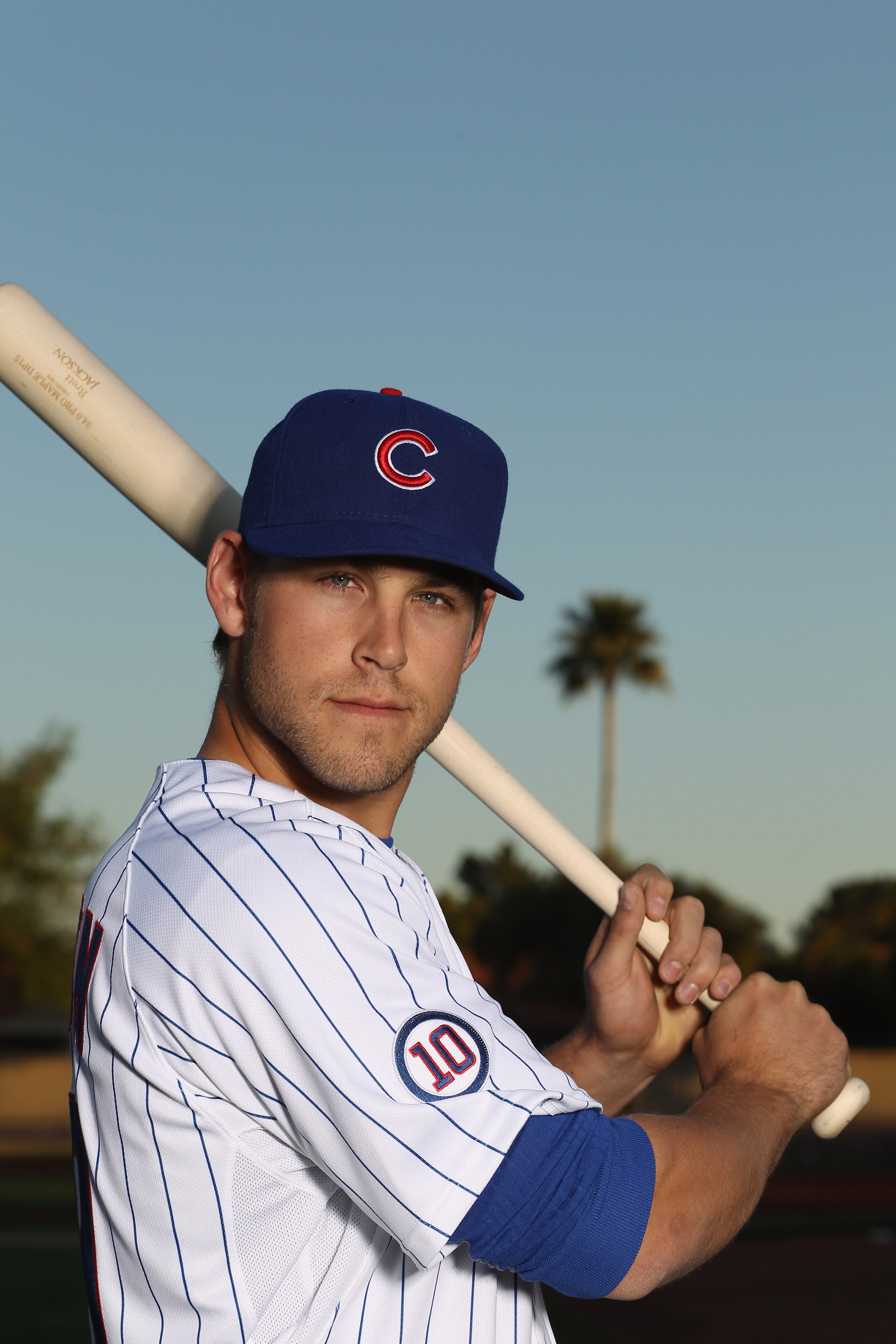 MESA, AZ - FEBRUARY 22:  Brett Jackson #59 of the Chicago Cubs poses for a portrait during media photo day at Finch Park on February 22, 2011 in Mesa, Arizona.  (Photo by Ezra Shaw/Getty Images)