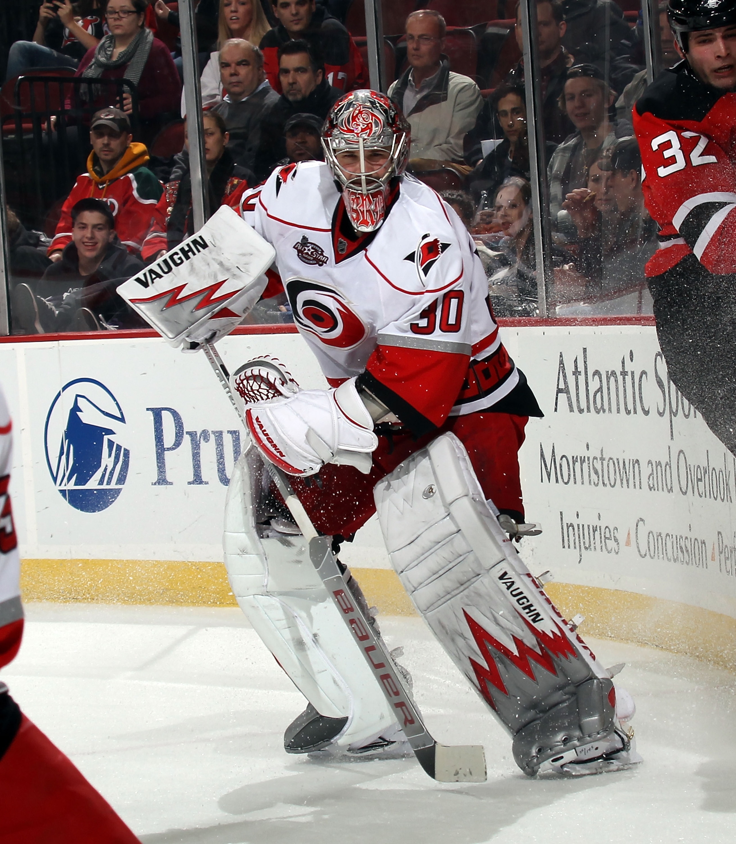 NEWARK, NJ - FEBRUARY 16: Cam Ward #30 of the Carolina Hurricanes tends net against the New Jersey Devils at the Prudential Center on February 16, 2011 in Newark, New Jersey. (Photo by Bruce Bennett/Getty Images) NEWARK, NJ - FEBRUARY 16: Cam Ward #30 of the Carolina Hurricanes tends net against the New Jersey Devils at the Prudential Center on February 16, 2011 in Newark, New Jersey. (Photo by Bruce Bennett/Getty Images)