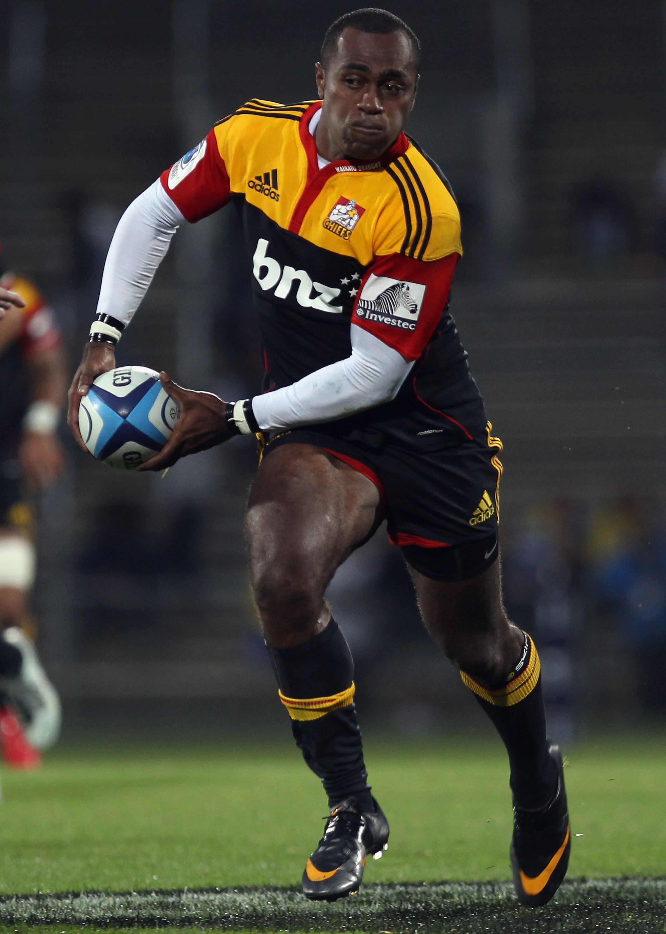 DUNEDIN, NEW ZEALAND - FEBRUARY 25: Sitiveni Sivivatu of the Chiefs during the round two Super Rugby match between the Highlanders and the Chiefs at Carisbrook on February 25, 2011 in Dunedin, New Zealand.  (Photo by Phil Walter/Getty Images)