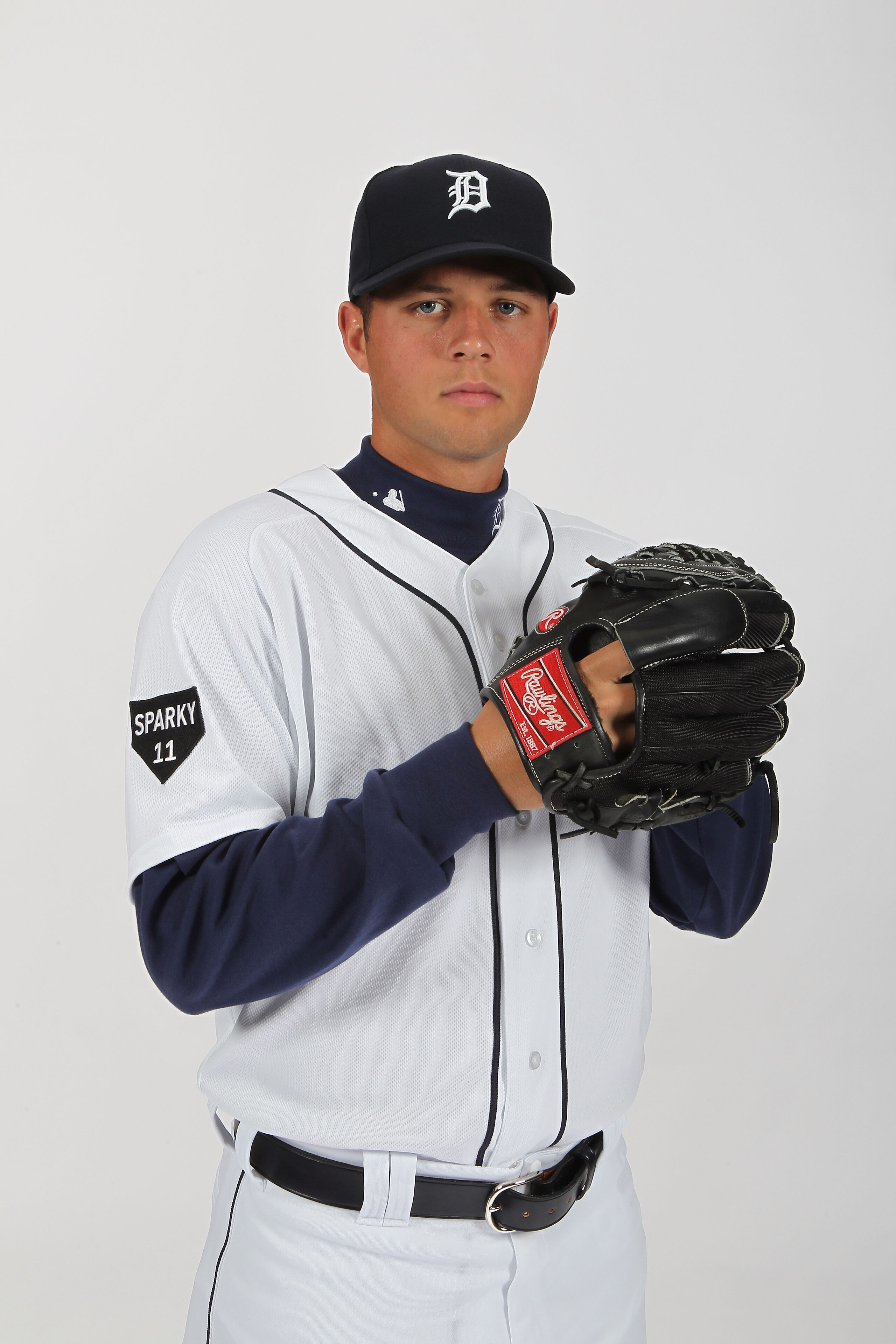LAKELAND, FL - FEBRUARY 21:  Andy Oliver #43 of the Detroit Tigers poses for a portrait during Photo Day on February 21, 2011  at Joker Marchant Stadium in Lakeland, Florida.  (Photo by Nick Laham/Getty Images)