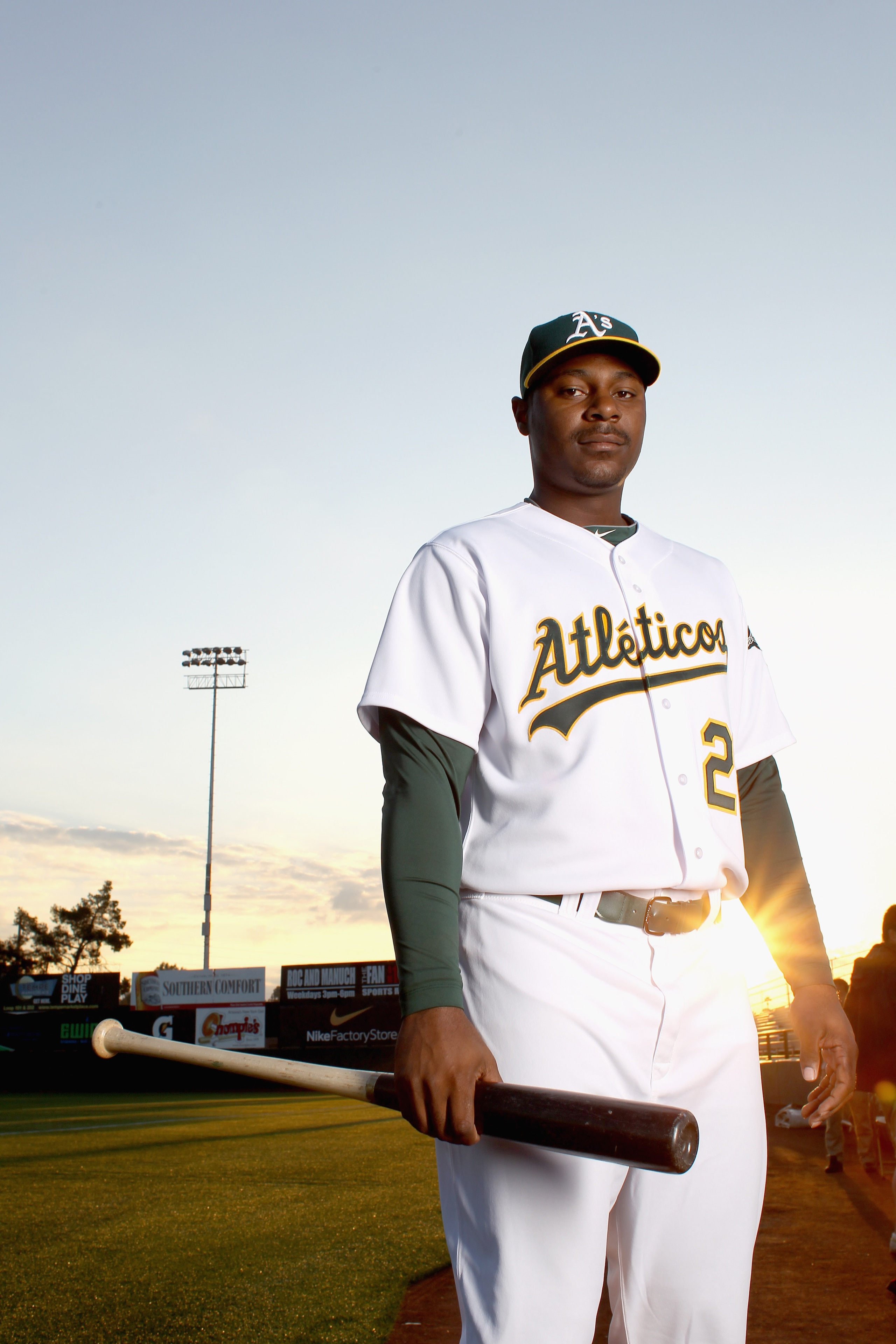 PHOENIX, AZ - FEBRUARY 24:  Chris Carter #22 of the Oakland Athletics poses for a portrait during media photo day at Phoenix Municipal Stadium on February 24, 2011 in Phoenix, Arizona.  (Photo by Ezra Shaw/Getty Images)