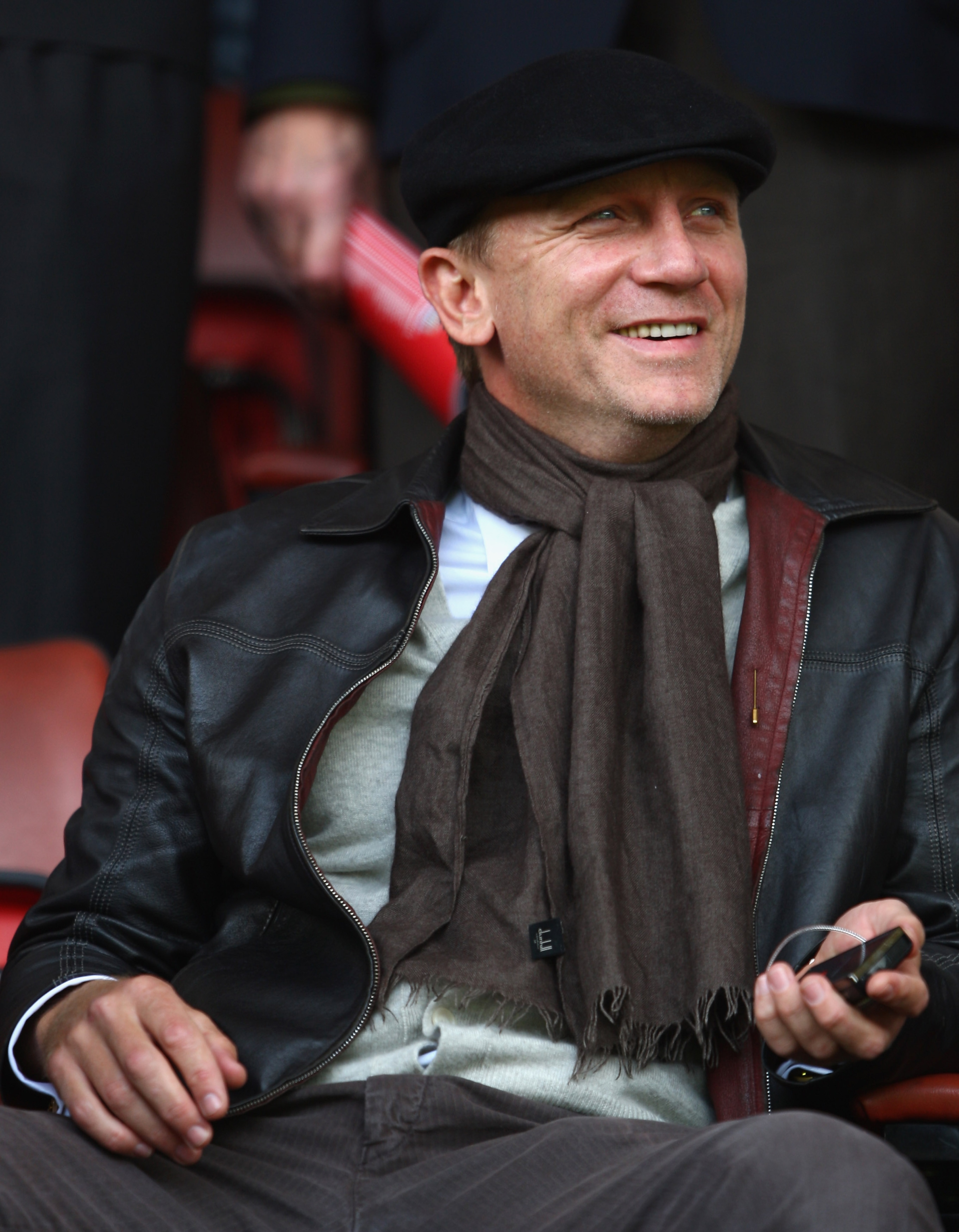 LIVERPOOL, UNITED KINGDOM - MAY 03:  Actor Daniel Craig looks on prior to the Barclays Premier League match between Liverpool and Newcastle United at Anfield on May 3, 2009 in Liverpool, England.  (Photo by Clive Brunskill/Getty Images)