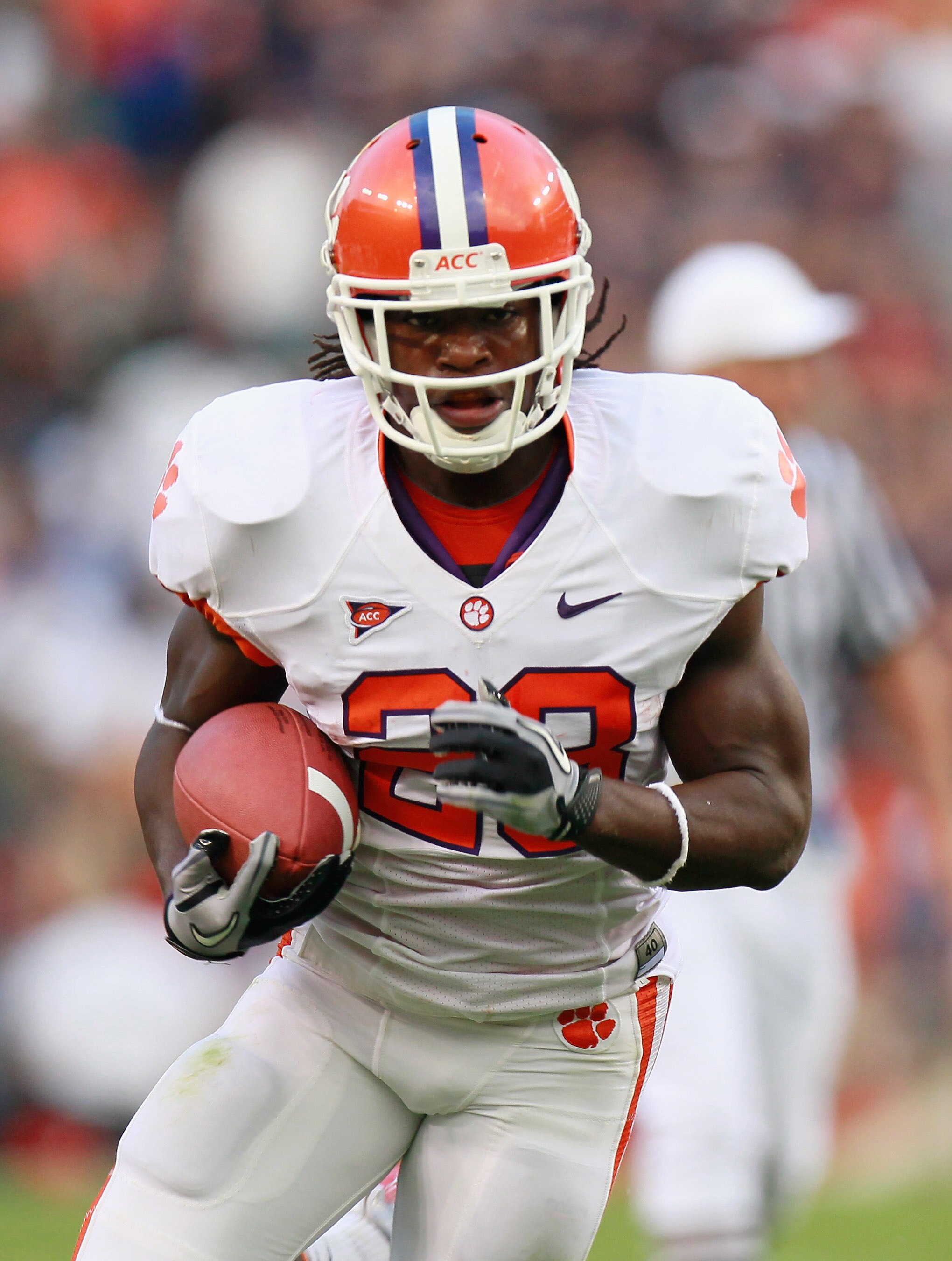 AUBURN, AL - SEPTEMBER 18:  Andre Ellington #23 of the Clemson Tigers against the Auburn Tigers at Jordan-Hare Stadium on September 18, 2010 in Auburn, Alabama.  (Photo by Kevin C. Cox/Getty Images)