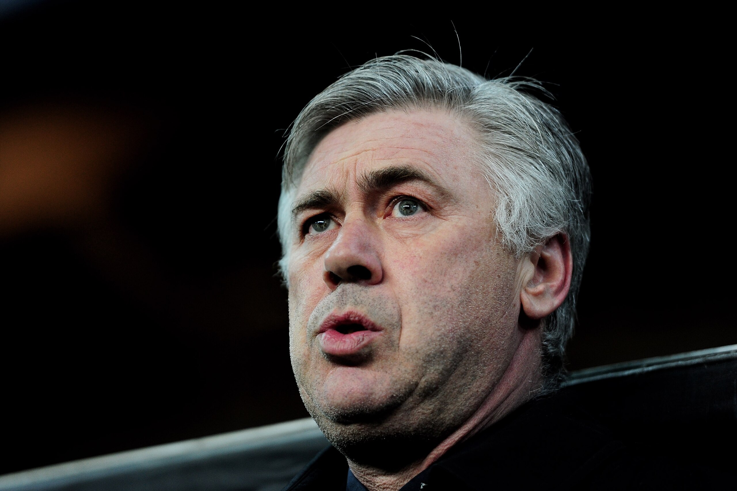 COPENHAGEN, DENMARK - FEBRUARY 22: Chelsea Manager Carlo Ancelotti looks on prior to the UEFA Champions League round of 16 first leg match between FC Copenhagen and Chelsea at Parken Stadium on February 22, 2011 in Copenhagen, Denmark. (Photo by Jamie Mc COPENHAGEN, DENMARK - FEBRUARY 22: Chelsea Manager Carlo Ancelotti looks on prior to the UEFA Champions League round of 16 first leg match between FC Copenhagen and Chelsea at Parken Stadium on February 22, 2011 in Copenhagen, Denmark. (Photo by Jamie Mc