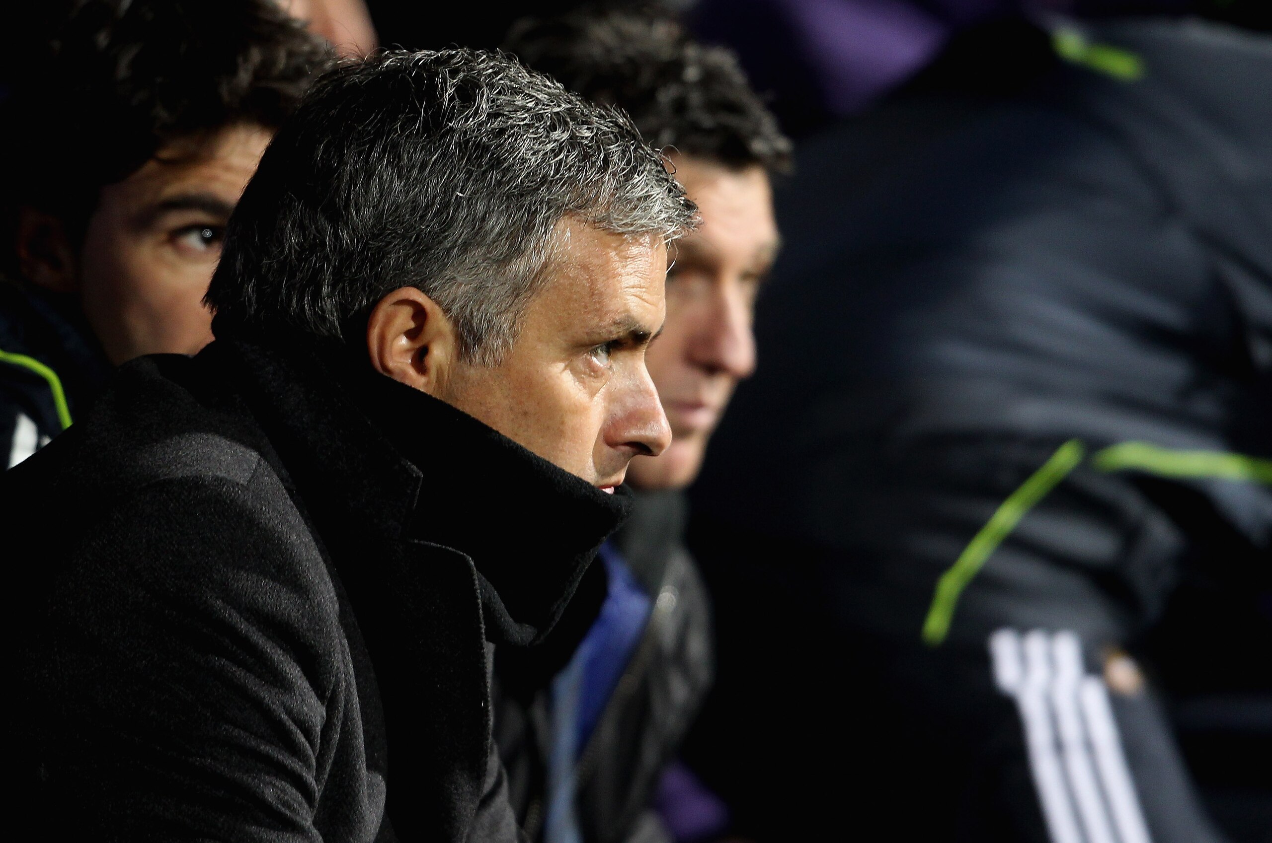 LYON, FRANCE - FEBRUARY 22: Real Madrid manager Jose Mourinho during the Champions League match between Lyon and Real Madrid at Stade Gerland on February 22, 2011 in Lyon, France. (Photo by Scott Heavey/Getty Images) LYON, FRANCE - FEBRUARY 22: Real Madrid manager Jose Mourinho during the Champions League match between Lyon and Real Madrid at Stade Gerland on February 22, 2011 in Lyon, France. (Photo by Scott Heavey/Getty Images)