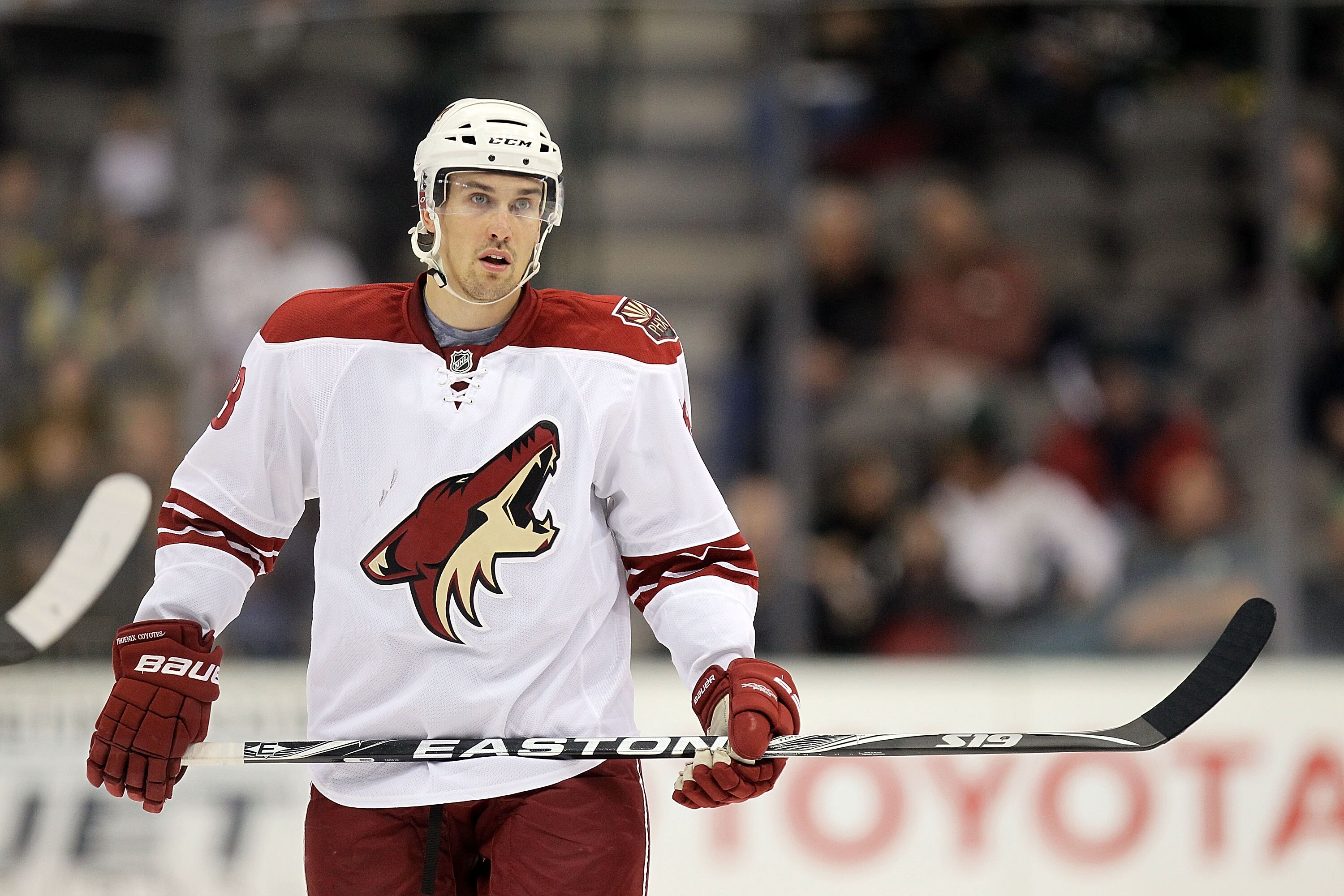 DALLAS, TX - FEBRUARY 09:  Sami Lepisto #18 of the Phoenix Coyotes at American Airlines Center on February 9, 2011 in Dallas, Texas.  (Photo by Ronald Martinez/Getty Images)