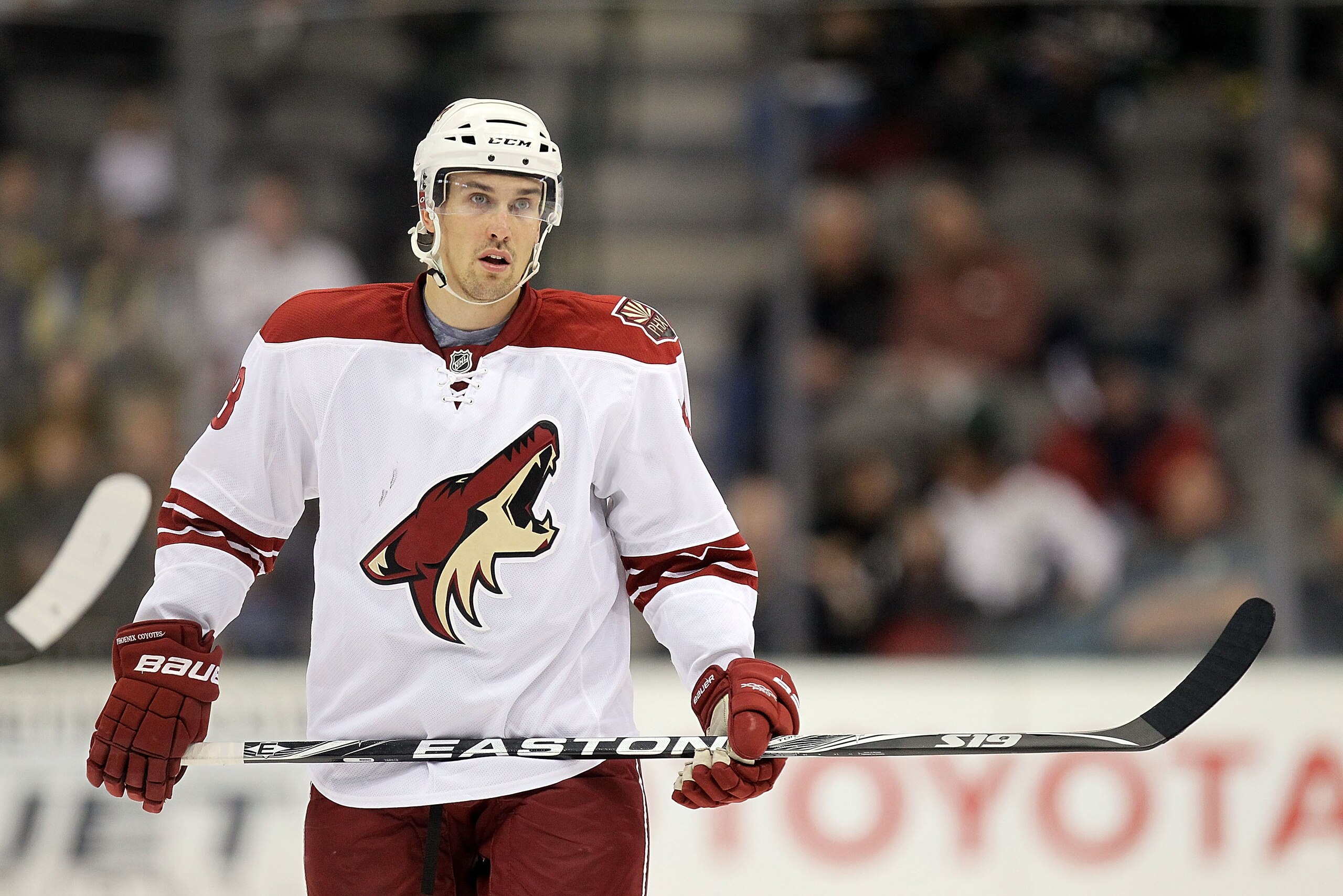 DALLAS, TX - FEBRUARY 09:  Sami Lepisto #18 of the Phoenix Coyotes at American Airlines Center on February 9, 2011 in Dallas, Texas.  (Photo by Ronald Martinez/Getty Images)