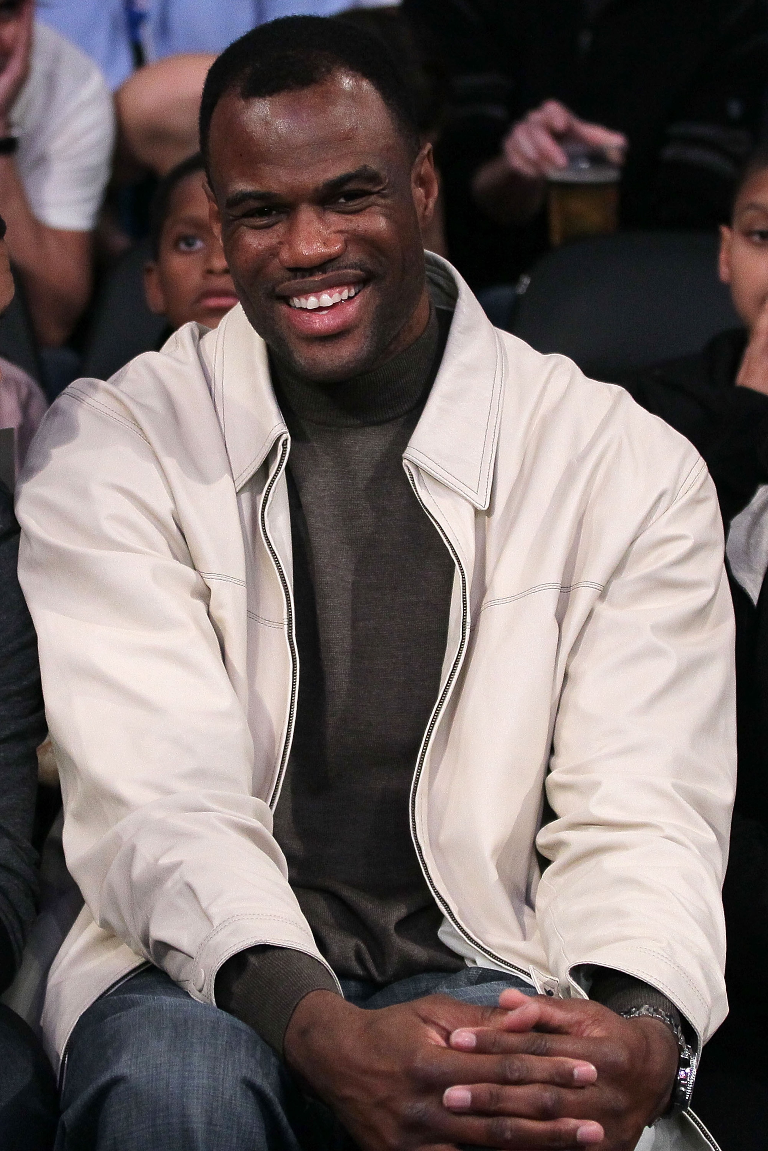 LOS ANGELES, CA - FEBRUARY 19:  NBA legend David Robinson smiles as he attends NBA All-Star Saturday night presented by State Farm at Staples Center on February 19, 2011 in Los Angeles, California.  (Photo by Jeff Gross/Getty Images)