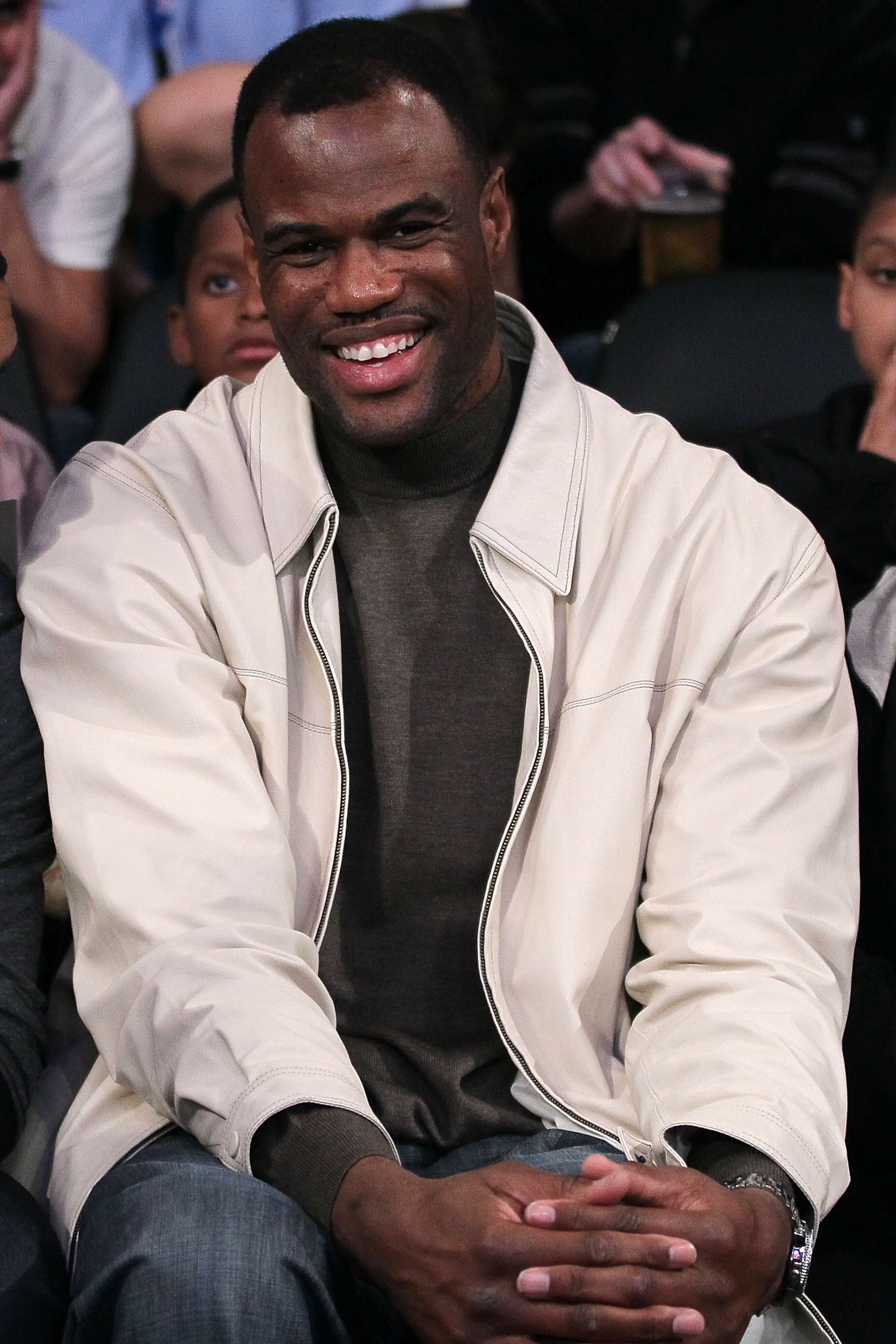 LOS ANGELES, CA - FEBRUARY 19:  NBA legend David Robinson smiles as he attends NBA All-Star Saturday night presented by State Farm at Staples Center on February 19, 2011 in Los Angeles, California.  (Photo by Jeff Gross/Getty Images)