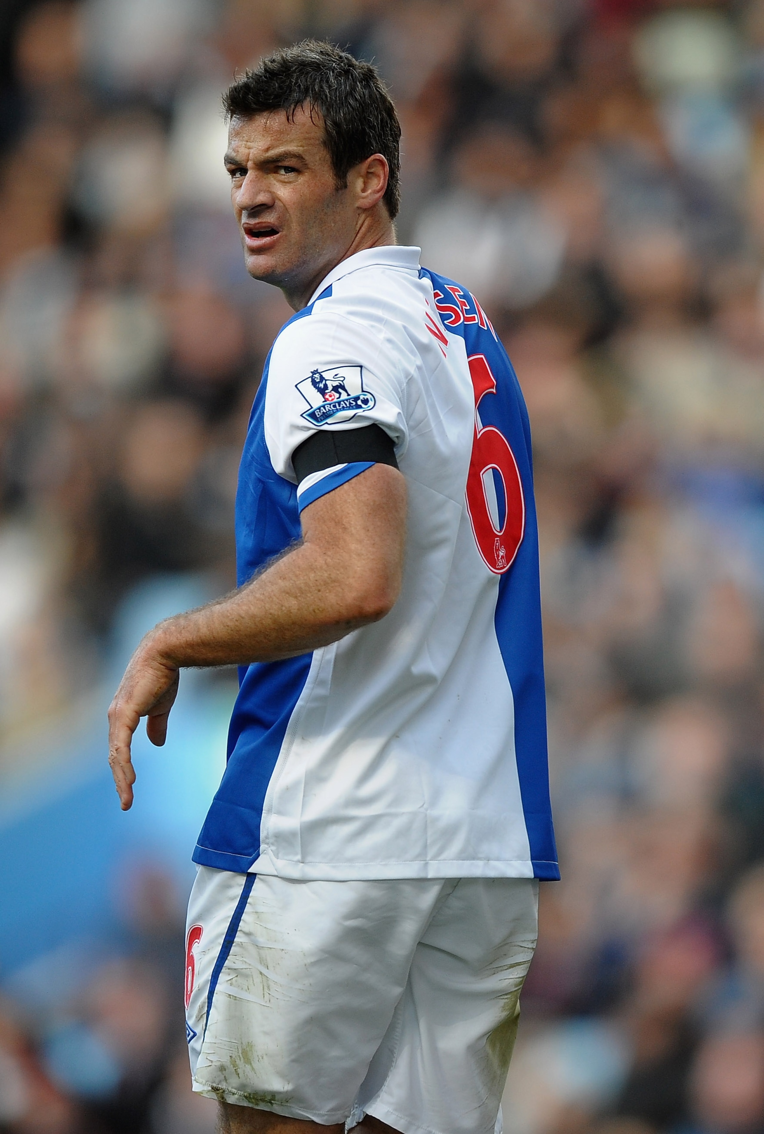 BIRMINGHAM, ENGLAND - FEBRUARY 26: Ryan Nelsen of Blackburn Rovers in action during the Barclays Premier League match between Aston Villa and Blackburn Rovers at Villa Park on February 26, 2011 in Birmingham, England. (Photo by Laurence Griffiths/Getty BIRMINGHAM, ENGLAND - FEBRUARY 26: Ryan Nelsen of Blackburn Rovers in action during the Barclays Premier League match between Aston Villa and Blackburn Rovers at Villa Park on February 26, 2011 in Birmingham, England. (Photo by Laurence Griffiths/Getty