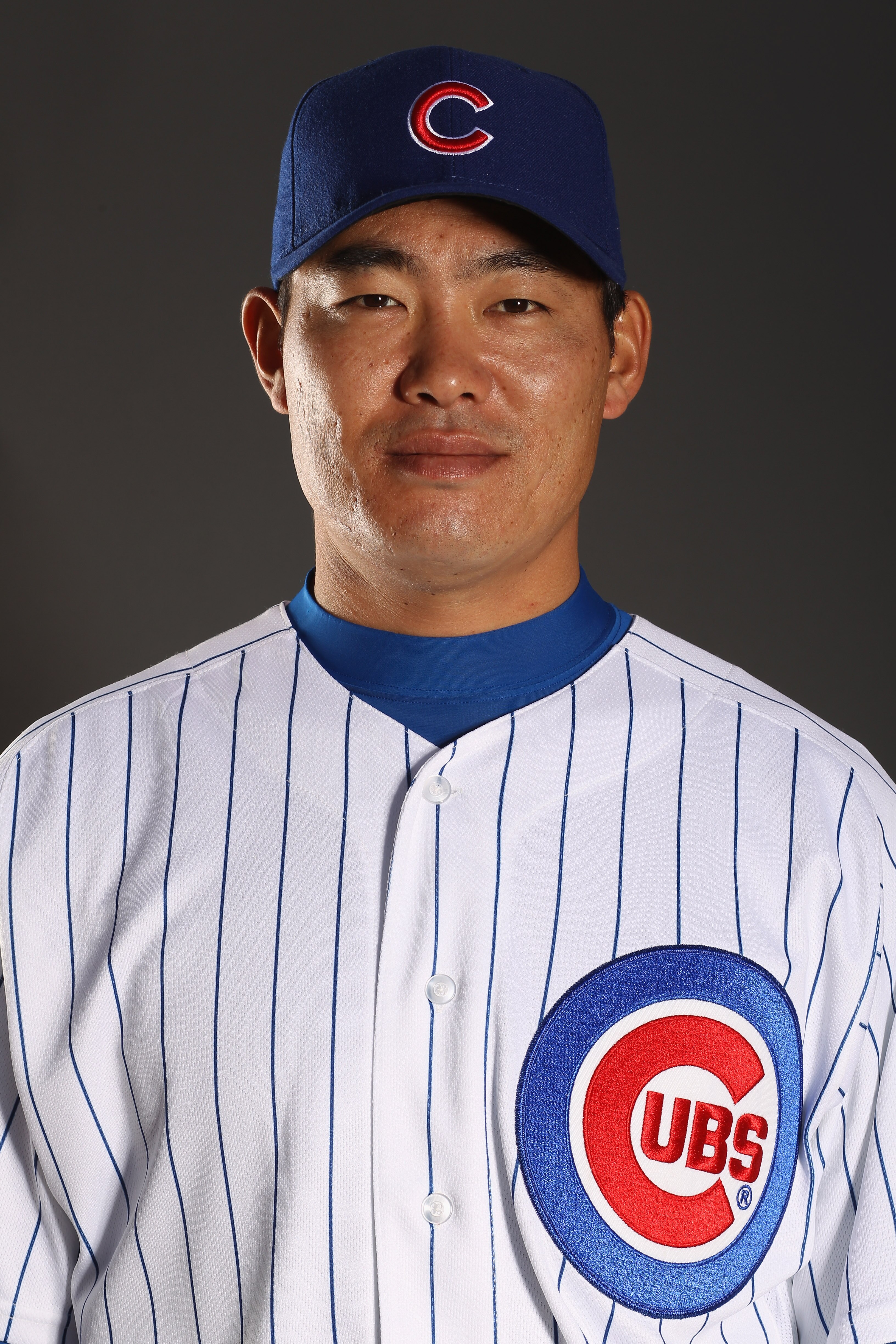 MESA, AZ - FEBRUARY 22:  Kosuke Fukodome #1 of the Chicago Cubs poses for a portrait during media photo day at Finch Park on February 22, 2011 in Mesa, Arizona.  (Photo by Ezra Shaw/Getty Images)