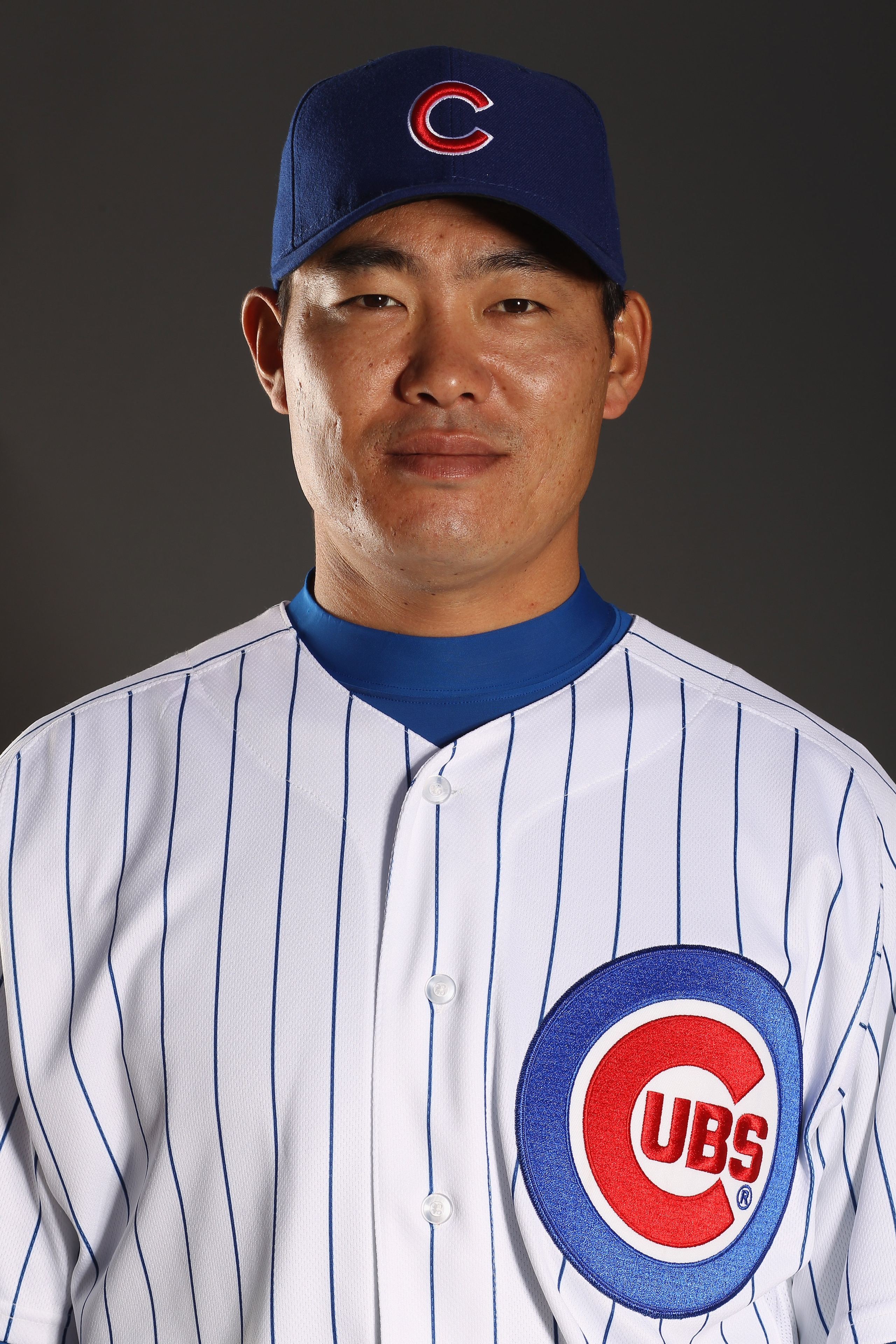 MESA, AZ - FEBRUARY 22:  Kosuke Fukodome #1 of the Chicago Cubs poses for a portrait during media photo day at Finch Park on February 22, 2011 in Mesa, Arizona.  (Photo by Ezra Shaw/Getty Images)
